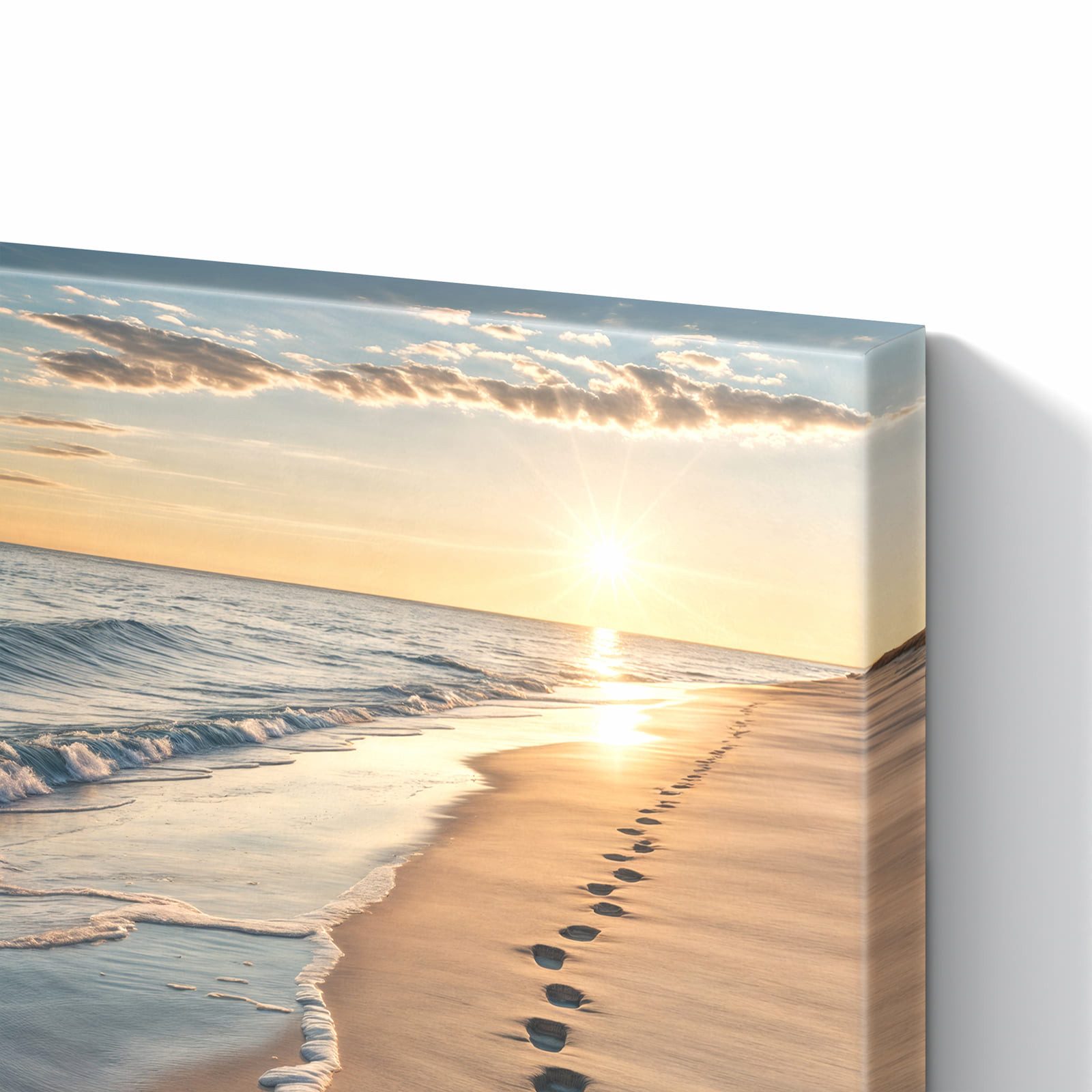 Primedeco Magnettafel Spuren im Sand – Magnetwand & Memoboard aus Metall, (Komplett-Set, 1-tlg., Inklusive 4 Magnete und 2 Boardmarker (weiß & schwarz), magneti – Bild 5 von 5