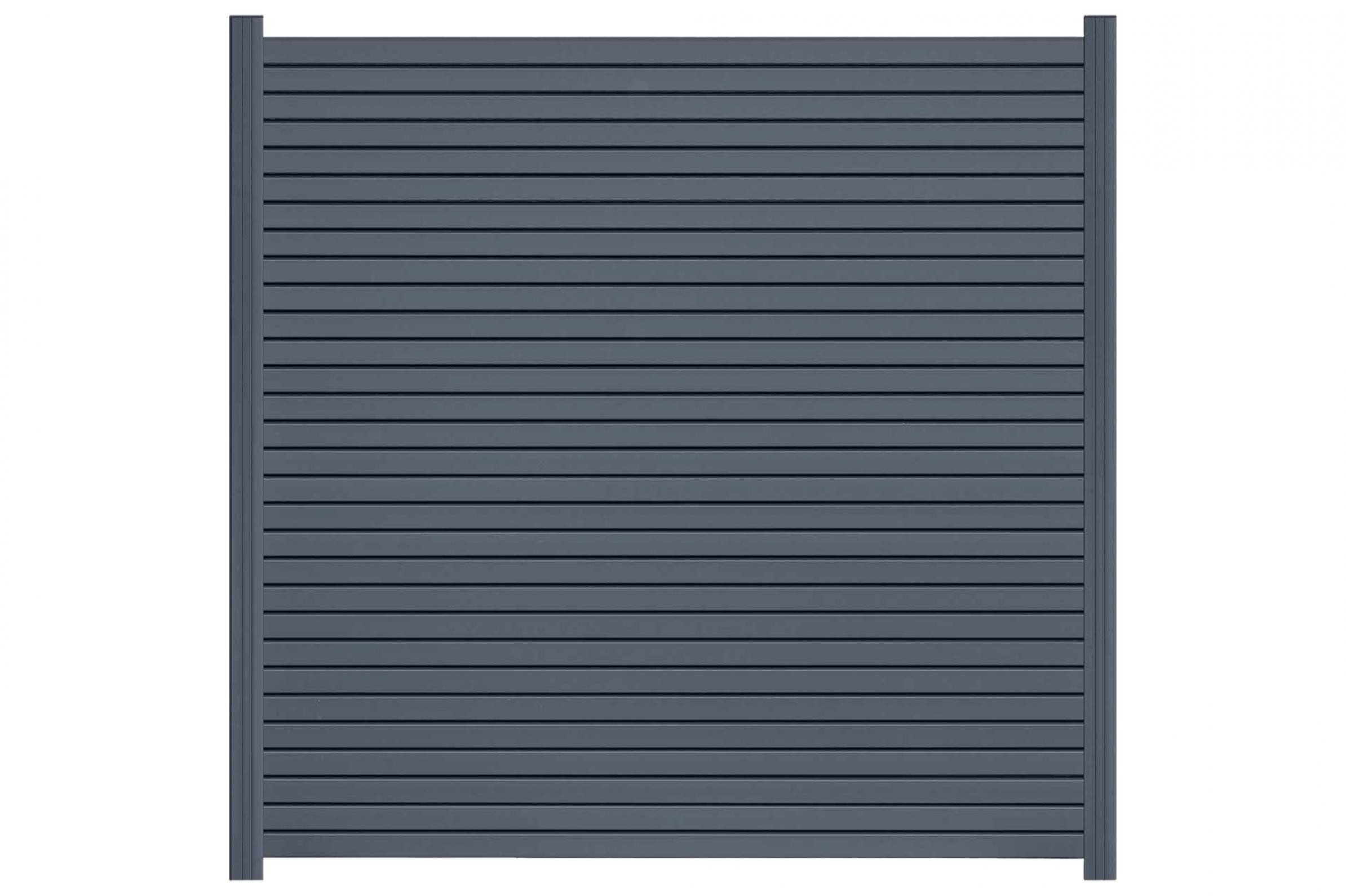 Endorphin Metallzaun EASY-ROM DIY ALU-Rhombuszaun in anthrazit 1 Element 180x180cm 2 Pfoste