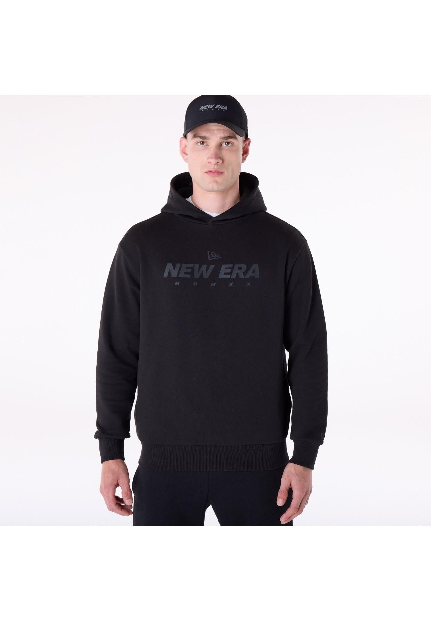 New Era Hoodie New Era NE Flag Hoody Kapuzenpullover Schwarz (1-tlg)
