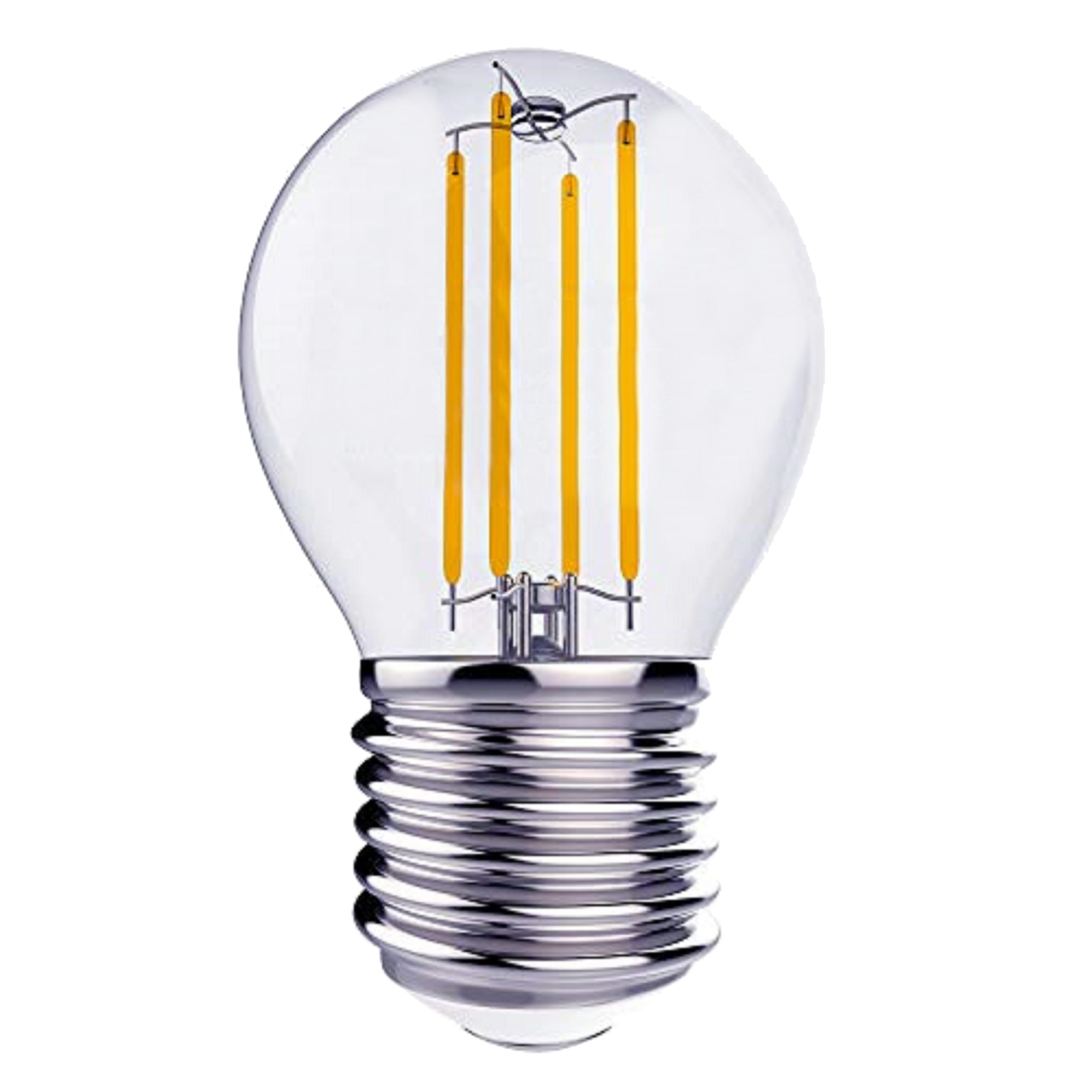 TRANGO LED-Leuchtmittel, 5er Pack E27004-5 LED Filament Birne 4 Watt 350 Lumen - 2700K warmweiß - Ersatz für 40W Glühlampe - Glühbirne - Lampe in Tropfen Form mit E27 Fassung Abstrahlwinkel 360°, 5 St.