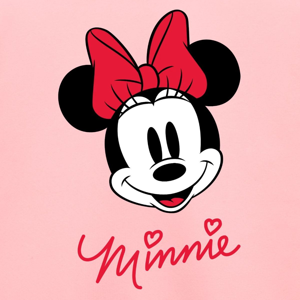 Spreadshirt Sweatshirt Mickey & Minnie Schriftzug Mit Minnie Motiv Kinder Premium Pullover (1-tlg)