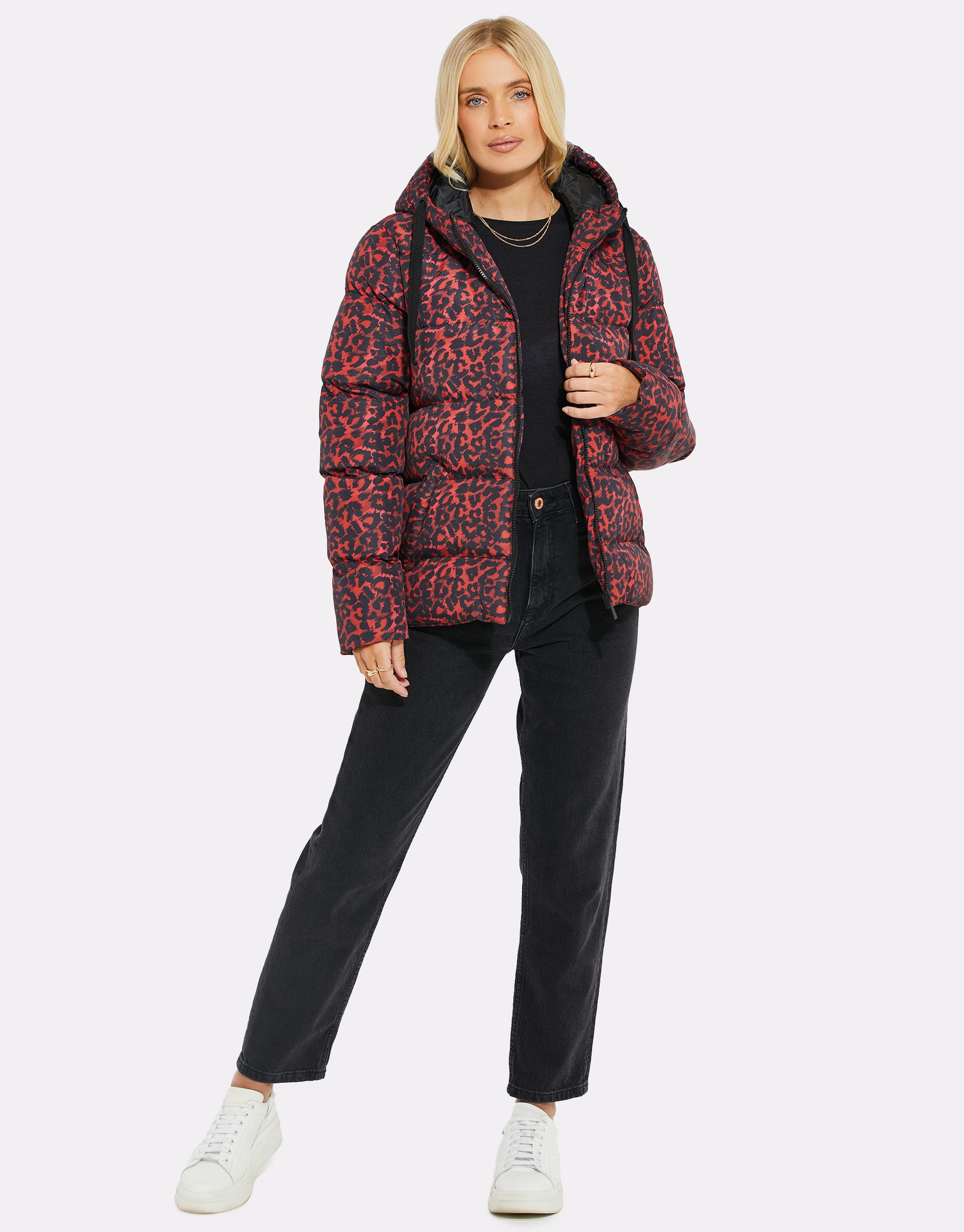 Threadbare Wintermantel THB Chrissy Printed Padded Coat (1-tlg) im Stepp-Design