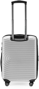 Hauptstadtkoffer Hartschalen-Trolley Mitte, weiß, 55 cm, 4 Rollen, Hartschalen-Koffer Handgepäck-Koffer TSA Schloss Volumenerweiterung