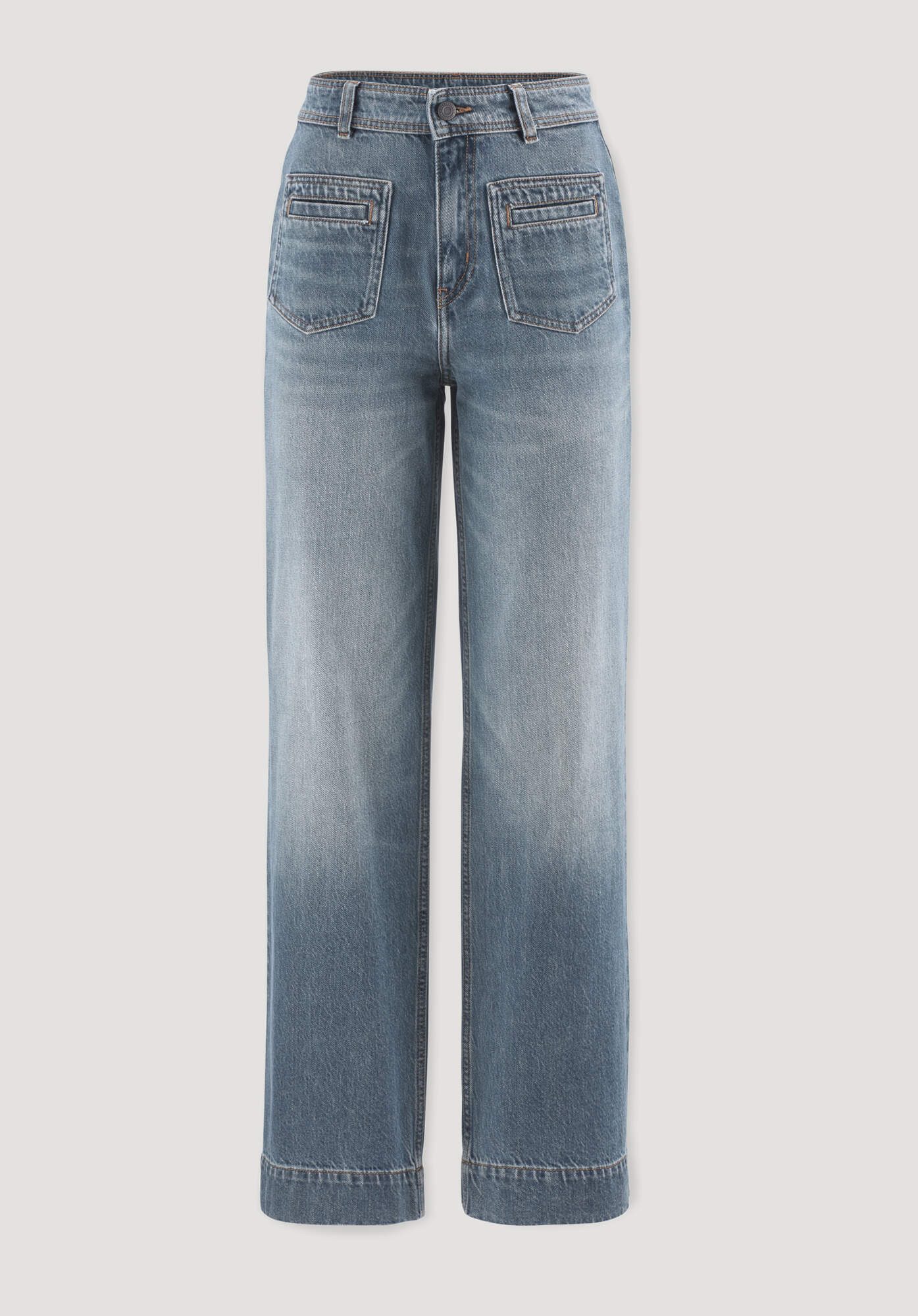 Hessnatur Bequeme Jeans aus reinem Bio-Denim (1-tlg) aus reinem Bio-Denim