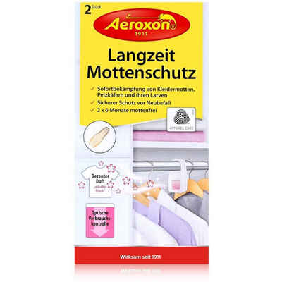 Aeroxon Insektenfalle Aeroxon Langzeit Mottenschutz 2 Stück - Bekämpft Kleidermotten (1er Pa