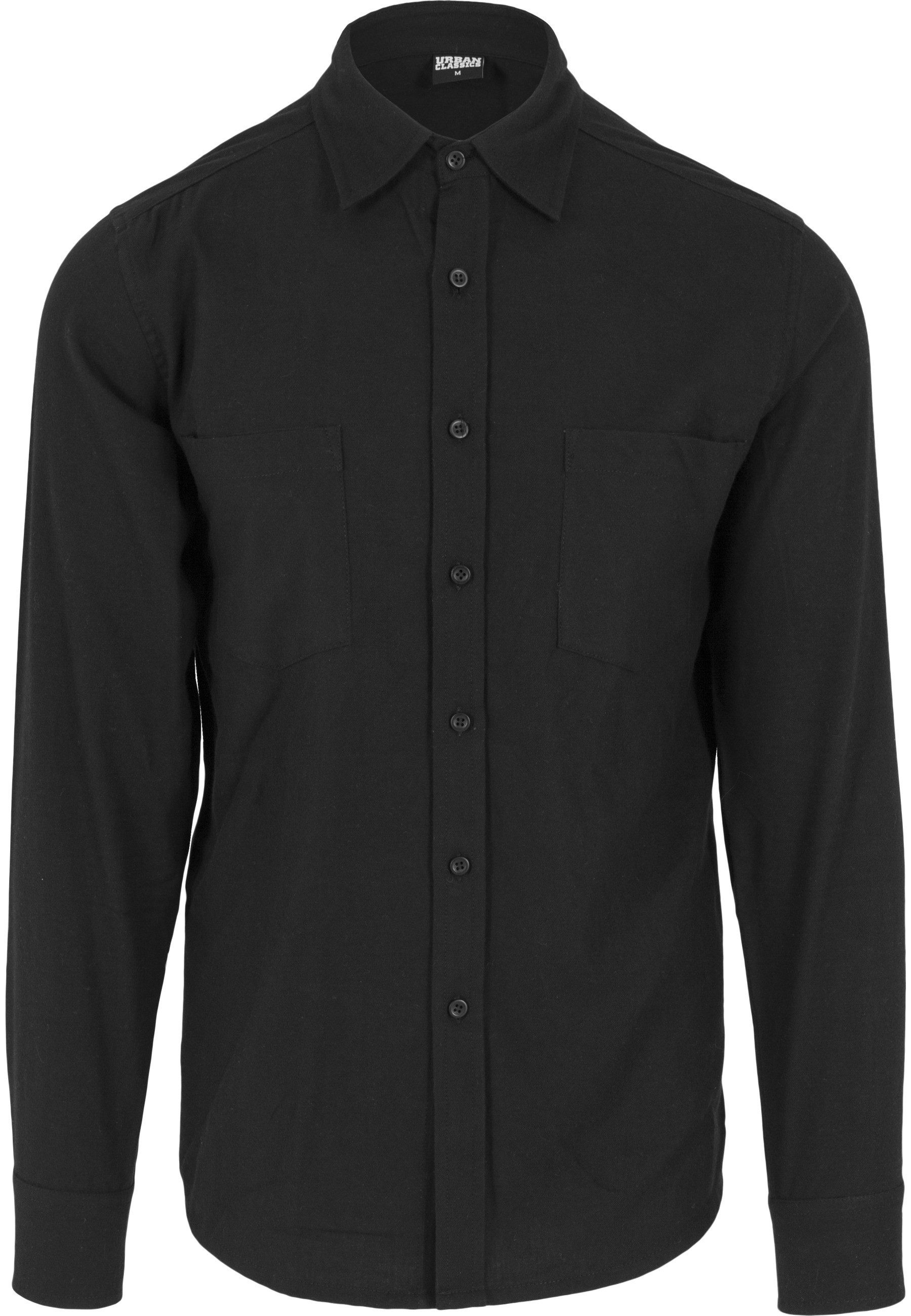 URBAN CLASSICS Kurzarmshirt Urban Classics Herren Checked Flanell Shirt (1-tlg)