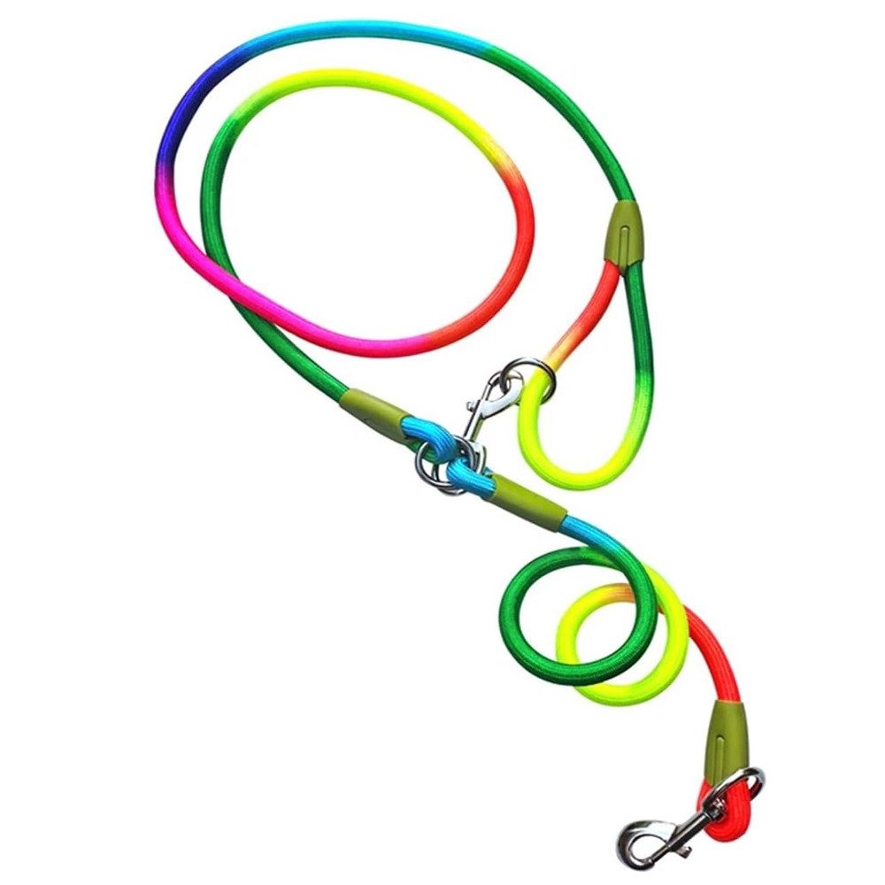 TUWENA Hundeleine Hundeleine für Mittel Große Hund(15-60kg), 2,4m Verstellbare Führleine, Handleine aus Nylon mit Reflektierend durch die Extreme Kraft bis200kg