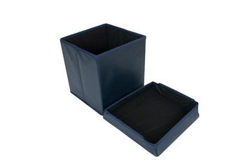 TLW direkt Gartenbank 2x Faltbarer Sitzwürfel Aufbewahrungsbox Sitzhocker Sitzbank Fußbank d