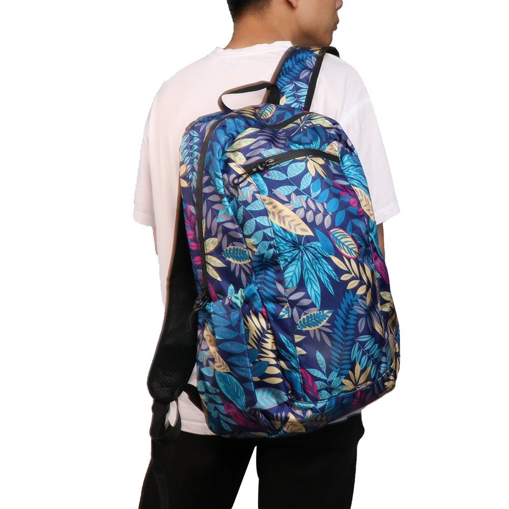 Wasserfest Reiserucksack Blau Ultraleicht, KAHOO Rucksack mit Seitentasche,