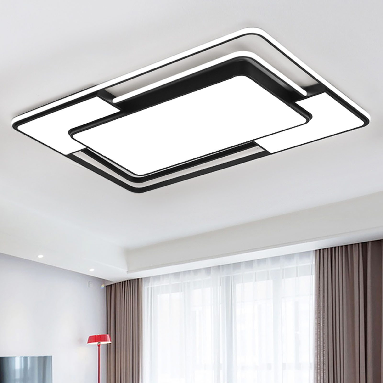 style home LED Deckenleuchte Deckenlampe Rechteckige günstig online kaufen