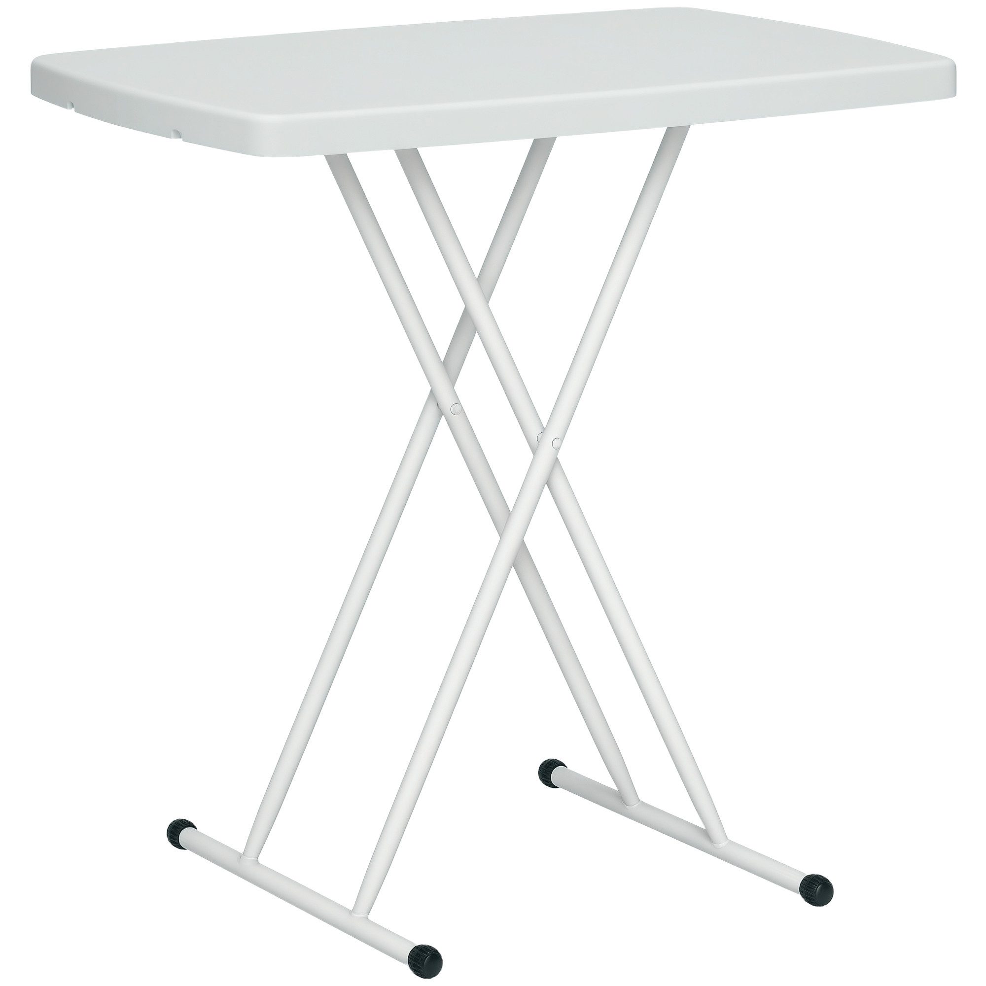 Outsunny Gartentisch höhenverstellbar, klappbar, aus Kunststoff, rechteckig günstig online kaufen