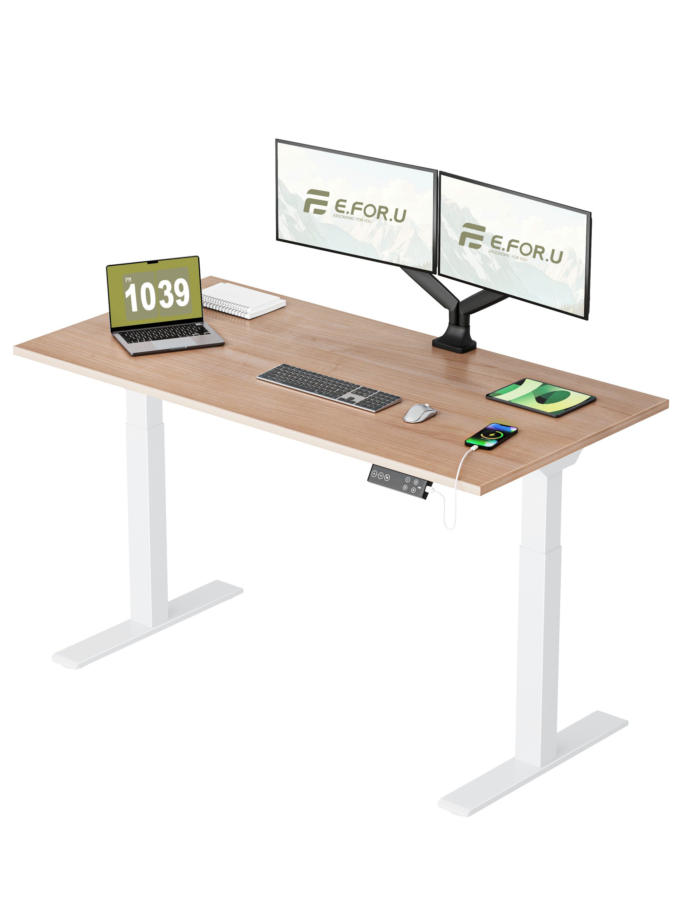 ERGOFINO Schreibtisch DT20LT höhenverstellbarer Schreibtisch (160x80 günstig online kaufen