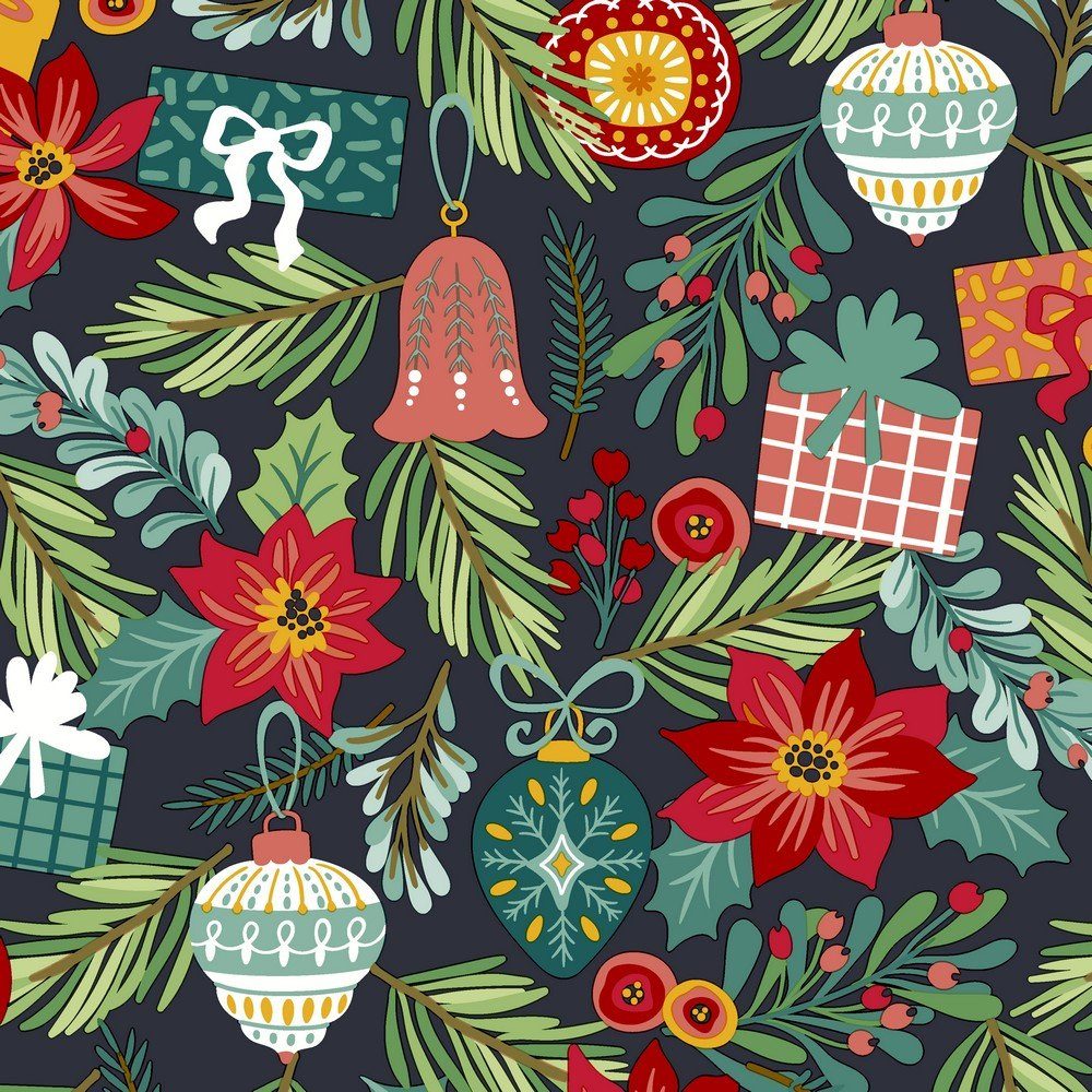 HOME FASHION Papierserviette 20 Servietten Flourish Xmas Tree 33x33cm