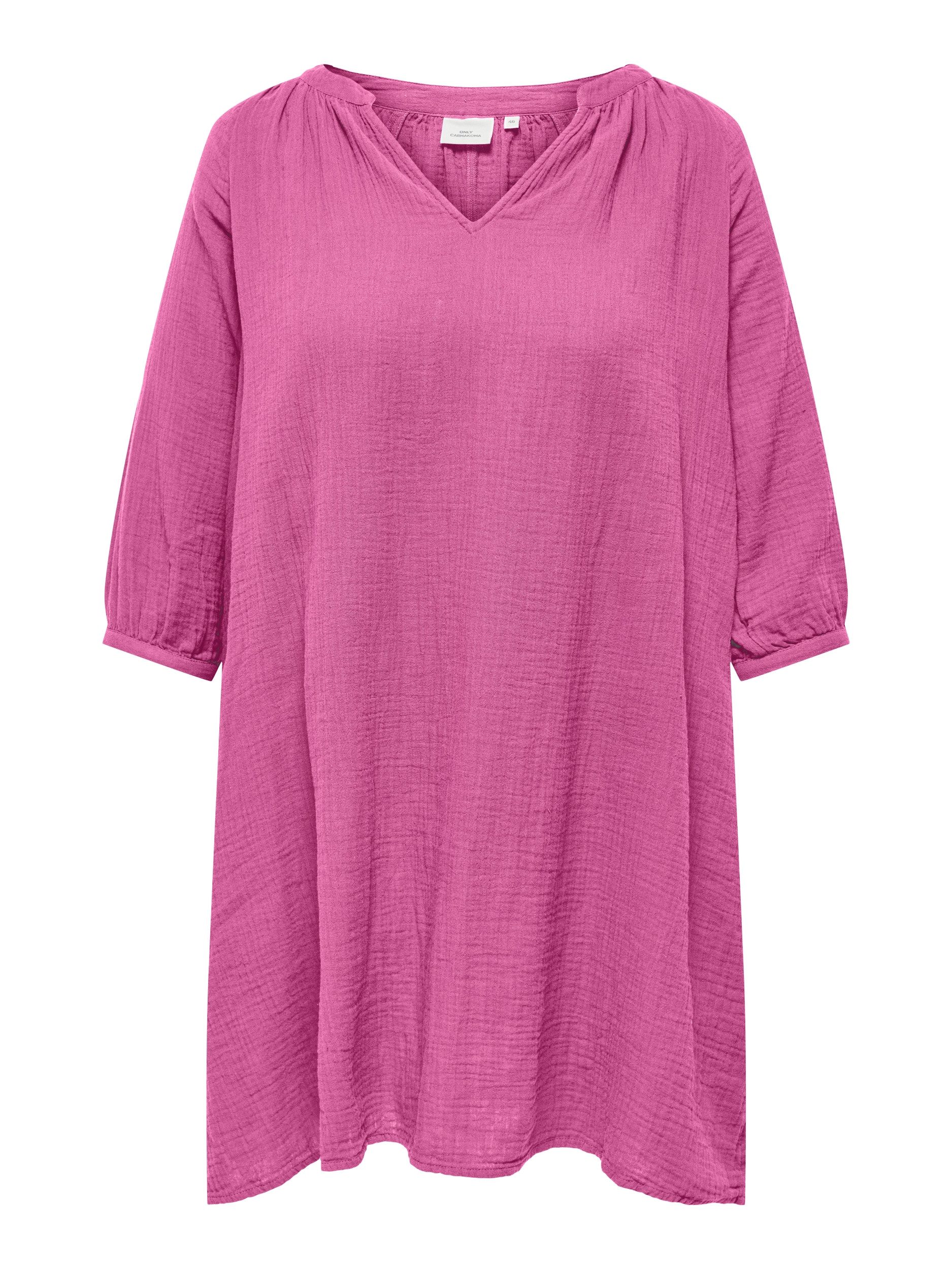 Midikleid CARTHYRA 3/4 V-NECK KNEE DRESS WVN