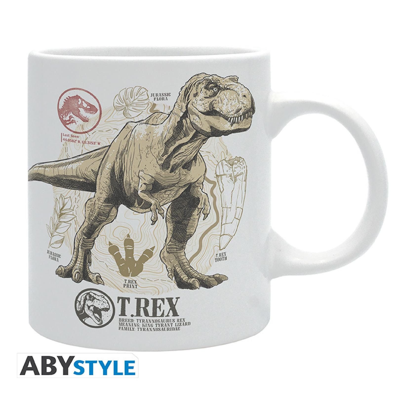 ABYstyle Tasse JURASSIC WORLD - Tasse - 320 ml - Paleontology - subli - with box