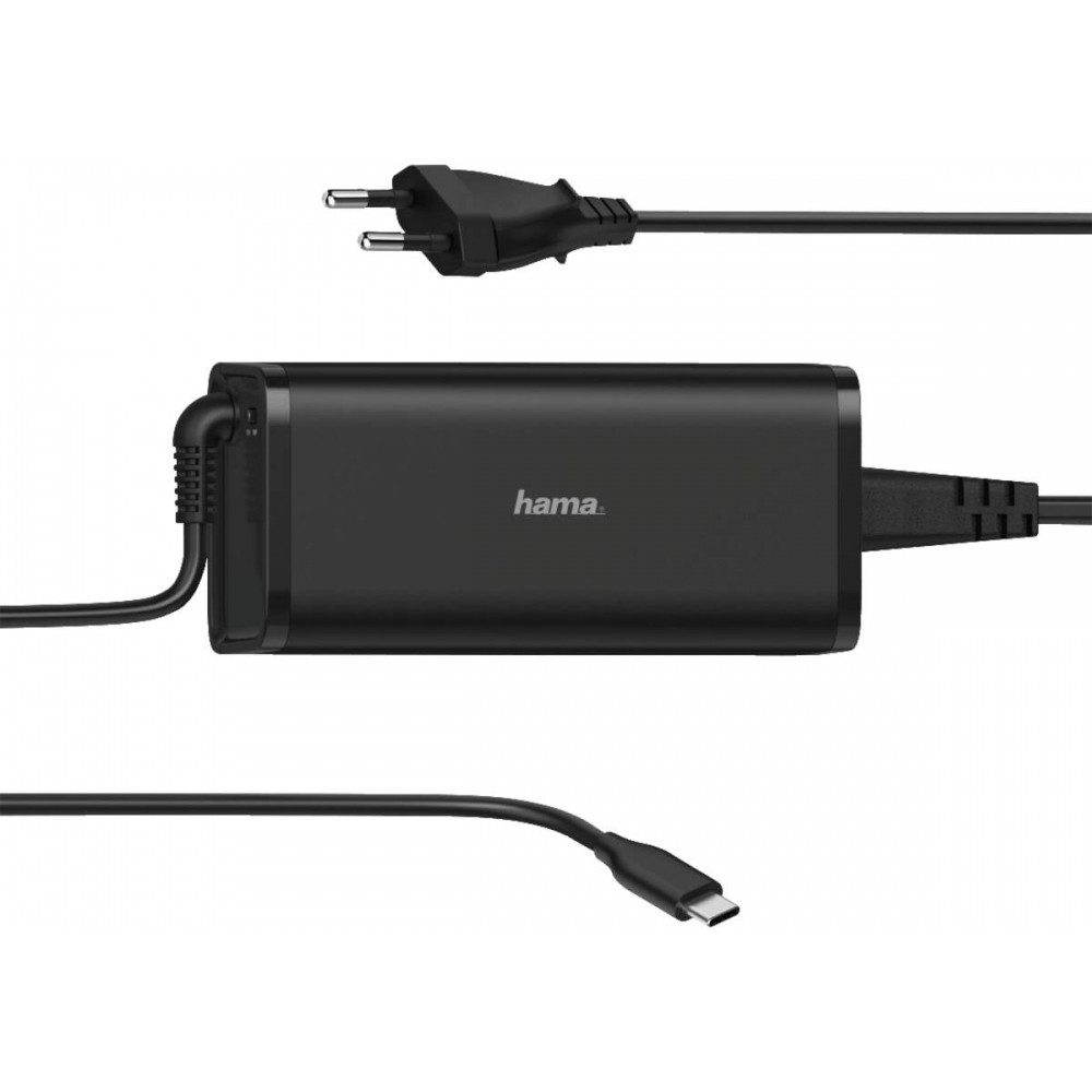 Hama Hama 200007 USB-C Netzteil für Notebooks und Tablets. Notebook-Netzteil