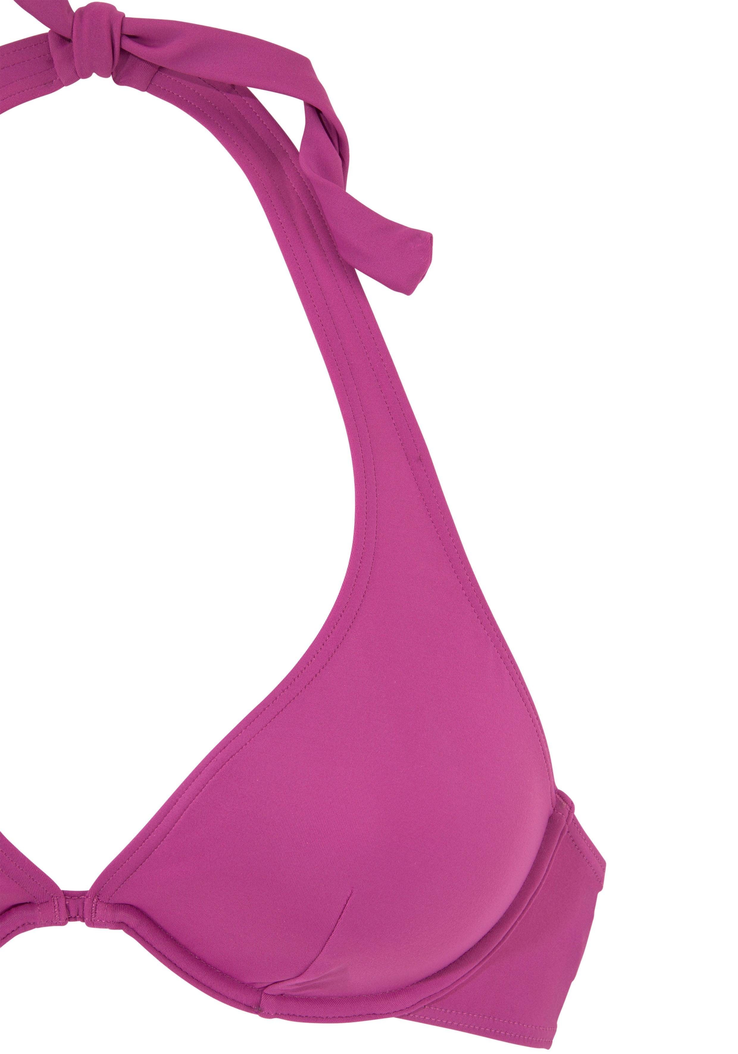 Bügel-Bikini silbernem fuchsia Zierring mit Chiemsee