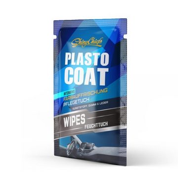 ShinyChiefs Plasto Coat Farbauffrischung Feuchttücher Wipes 10 Stück Autopflege Feuchte Allzwecktücher (10-St)