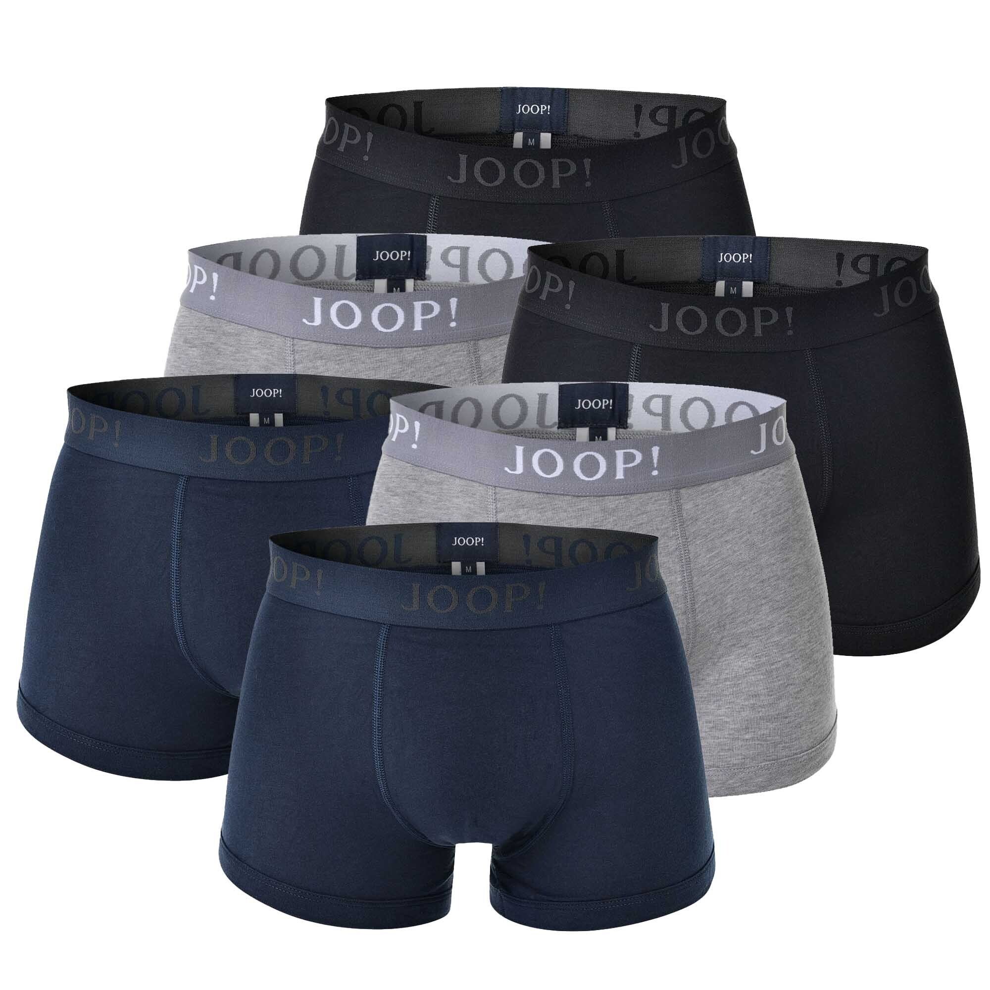 Boxer Pack Shorts, Joop! Cotton Fine 6er Boxer Mehrfarbig - Herren