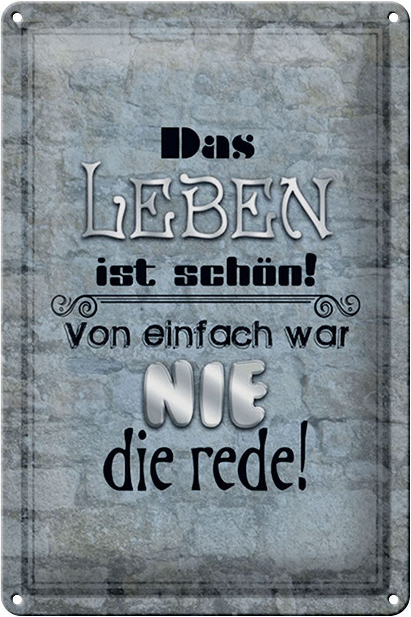 Hebold Metallschild Schild Blech 20x30cm Made in Germany Spruch