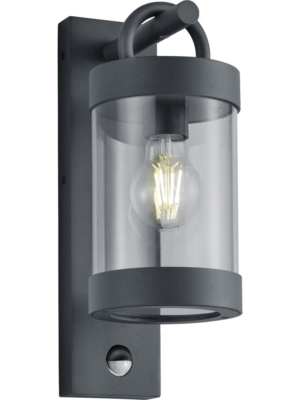 TRIO Leuchten LED Außen-Wandleuchte Trio Leuchten Sensor-Außen-Wandleuchte Sambesi E27, Ohne Leuchtmittel, Mit Bewegungsmelder nicht dimmbar nicht Smart Home-fähig