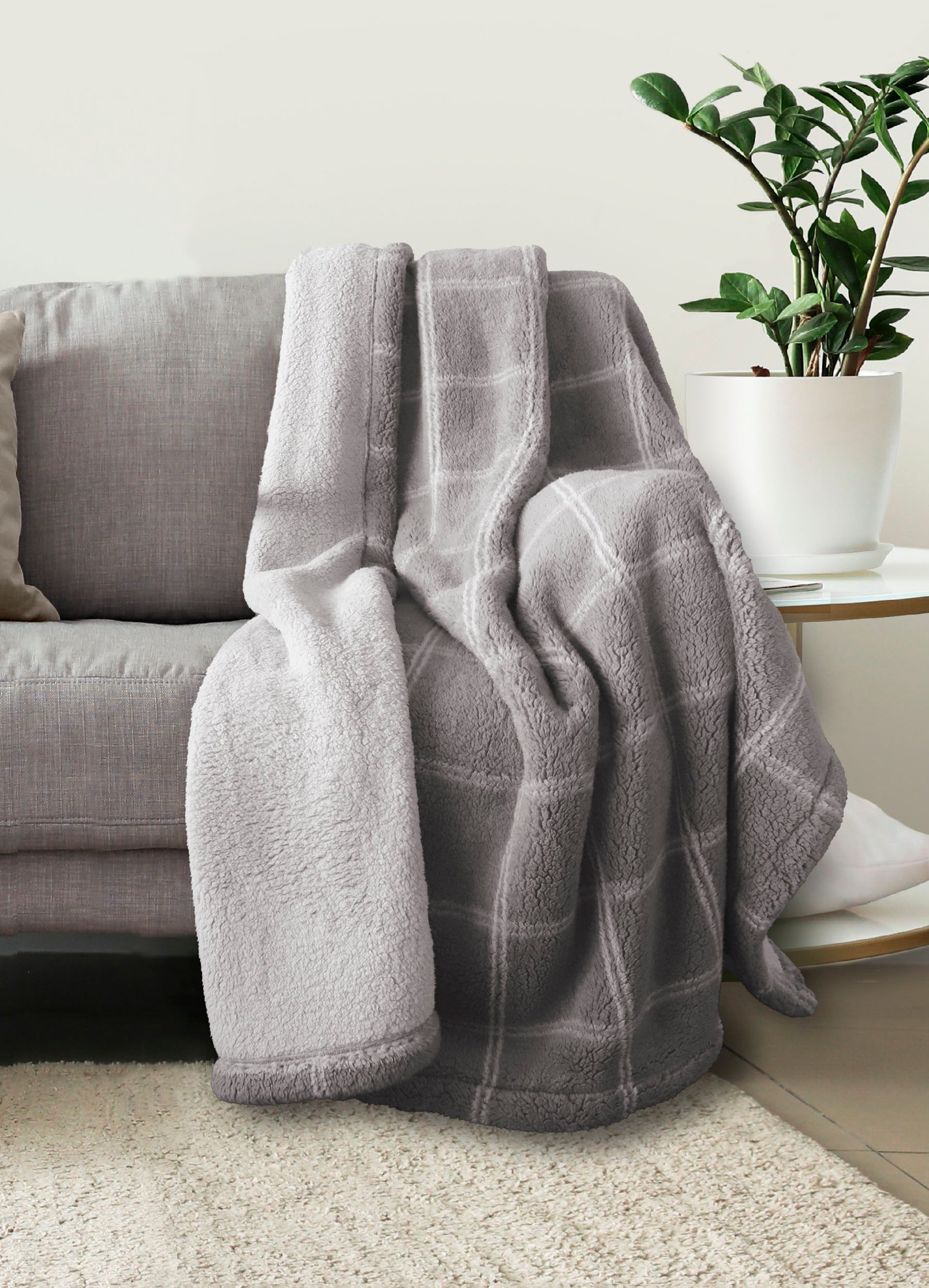 Biberna Tagesdecke Tagesdecke Sherpa, Kuscheldecke, superweiche günstig online kaufen