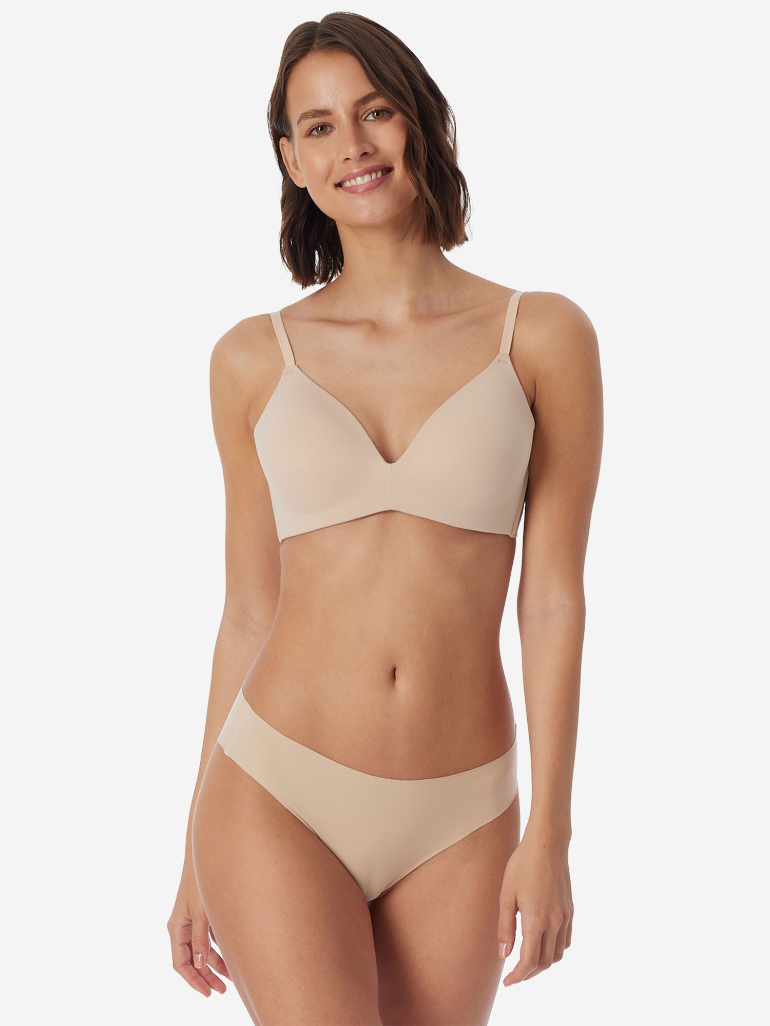 Schiesser Slip Invisible Light (4-St) Unterhose, Basic Slip, Slip