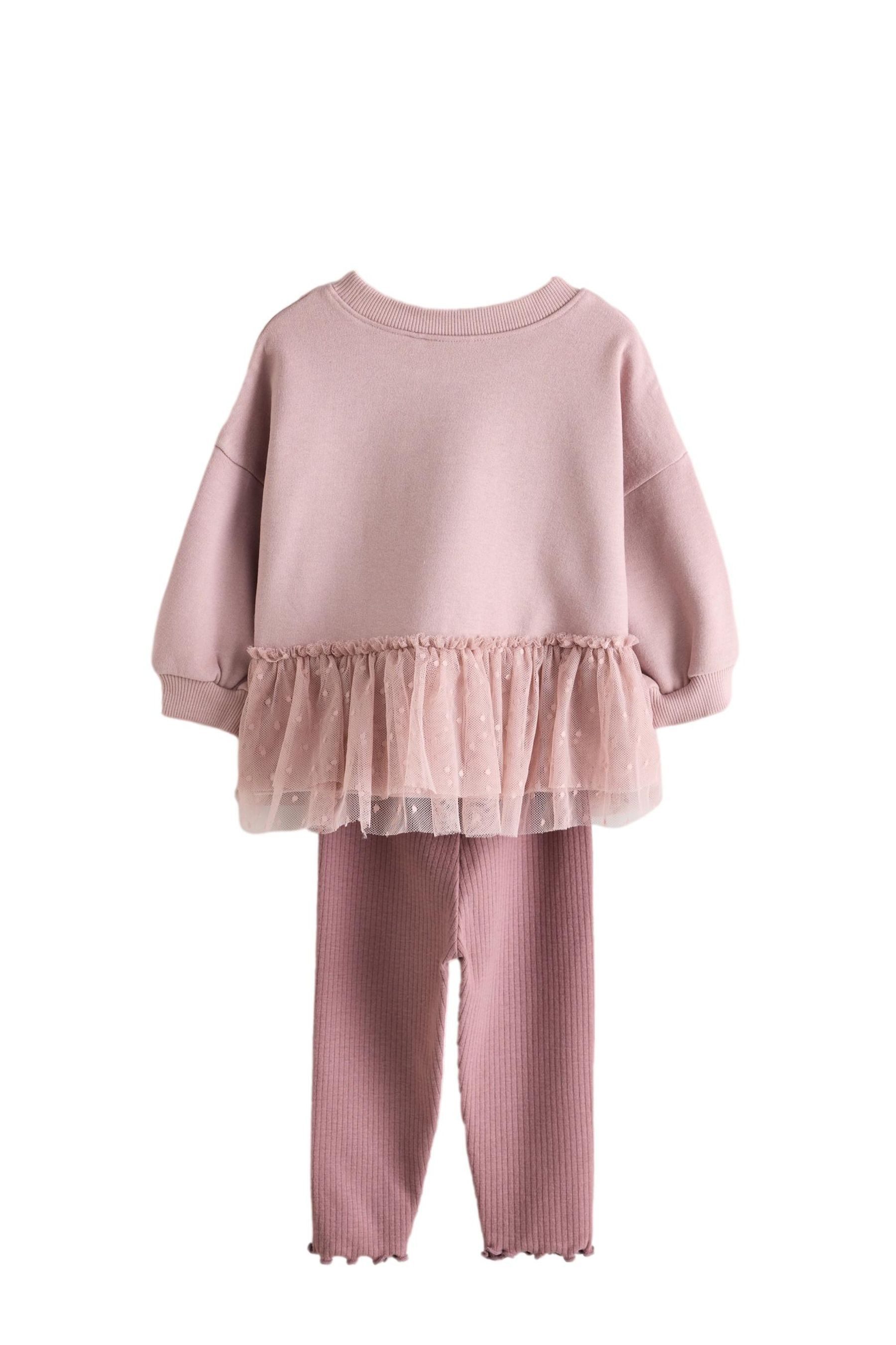 Next Top & Leggings Schößchen-Sweatshirt und Leggings im Set (2-tlg) – Bild 2 von 4