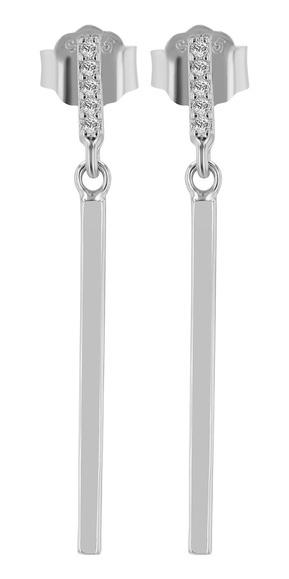 Paar Ohrhänger Ohrringe – Ohrstecker aus 925 Silber