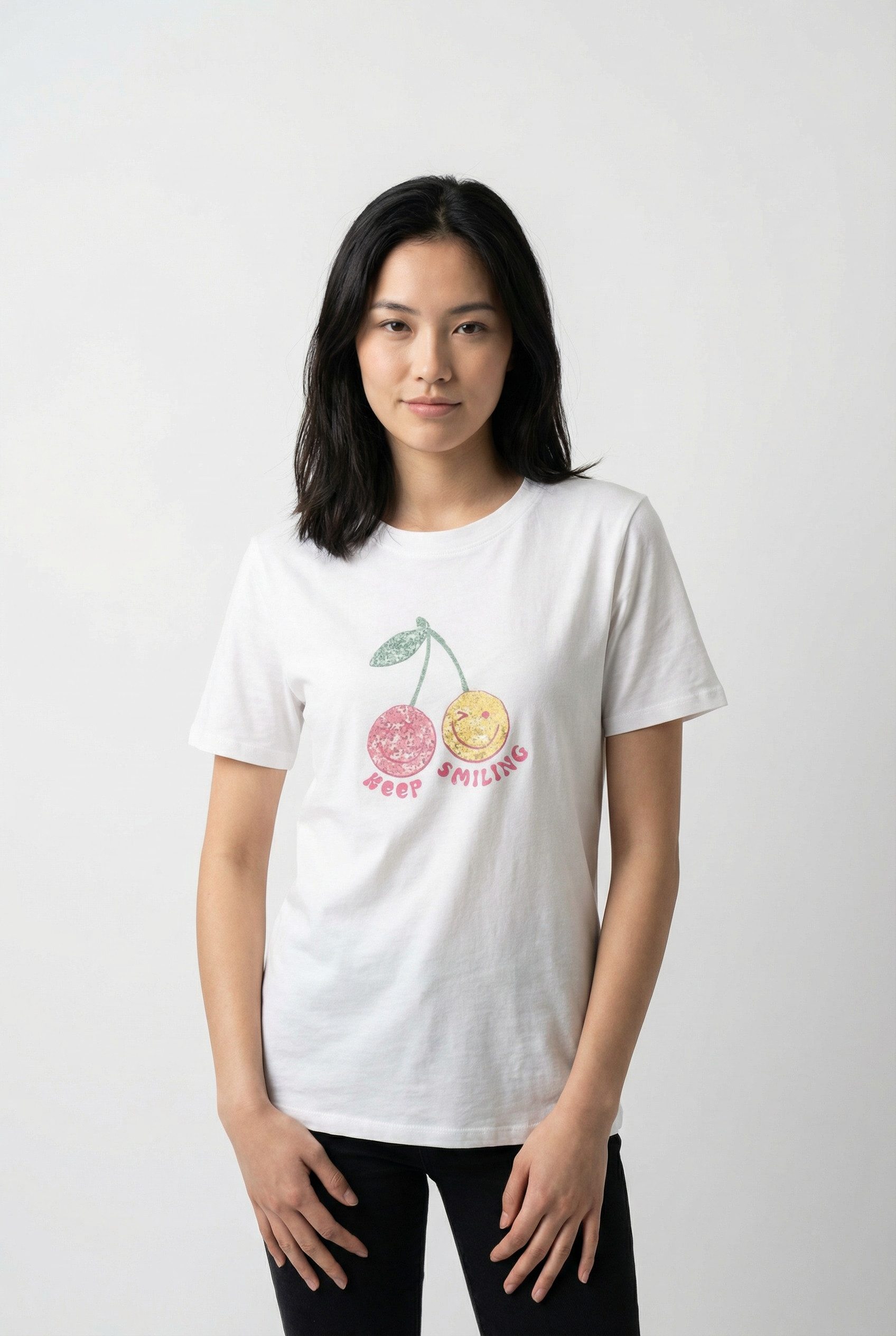 ONLY Kurzarmshirt ONLKITA S/S TEE JRS NOOS Baumwolle, regular fit, Rundhals