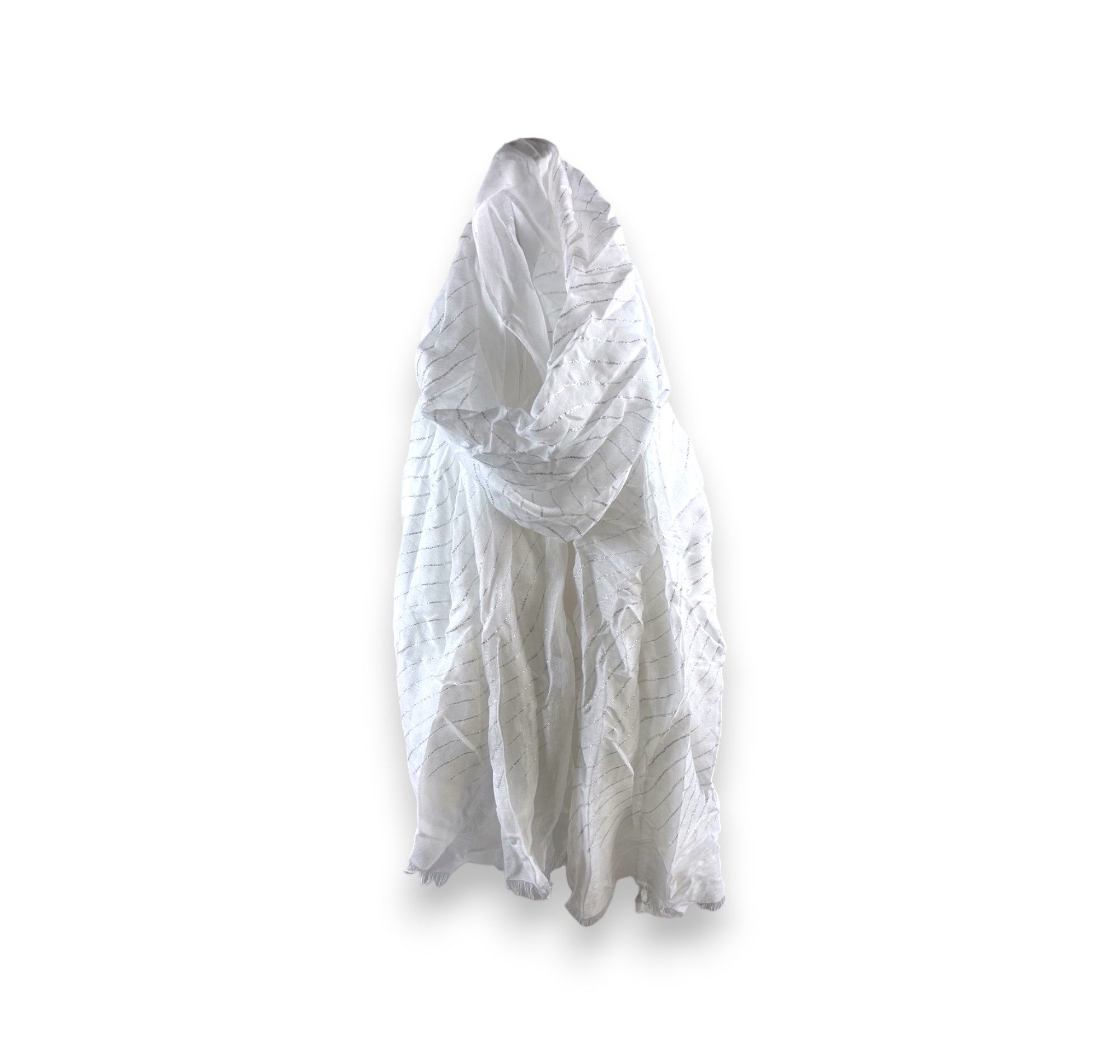 VewoTex Modeschal Damen Sommer Schal Glitzer Linien » leichtes Halstuch 180 x 70 cm, (Einzeln, 1-St. 1 Schal), » Sommerschal mit Glitzerstreifen » weich & dünn