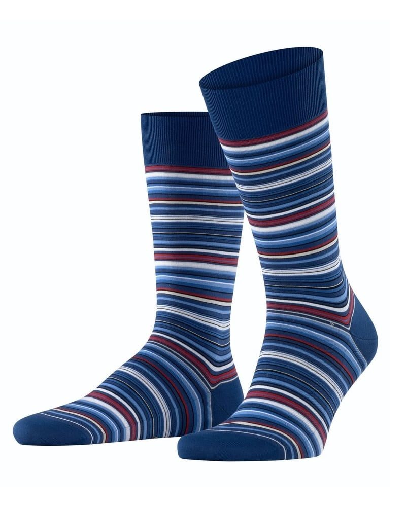 Socken Tagessocke Crew Microblock (modisch elegante Optik, Baumwolle)