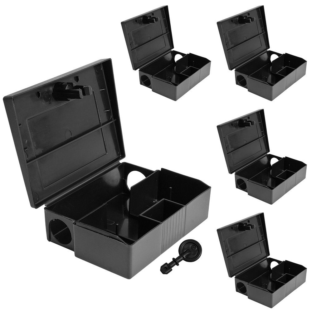 Lebendfalle 5-30x Mäuseköderbox Mäusefalle Köderbox Köderstation Mäusefalle Falle
