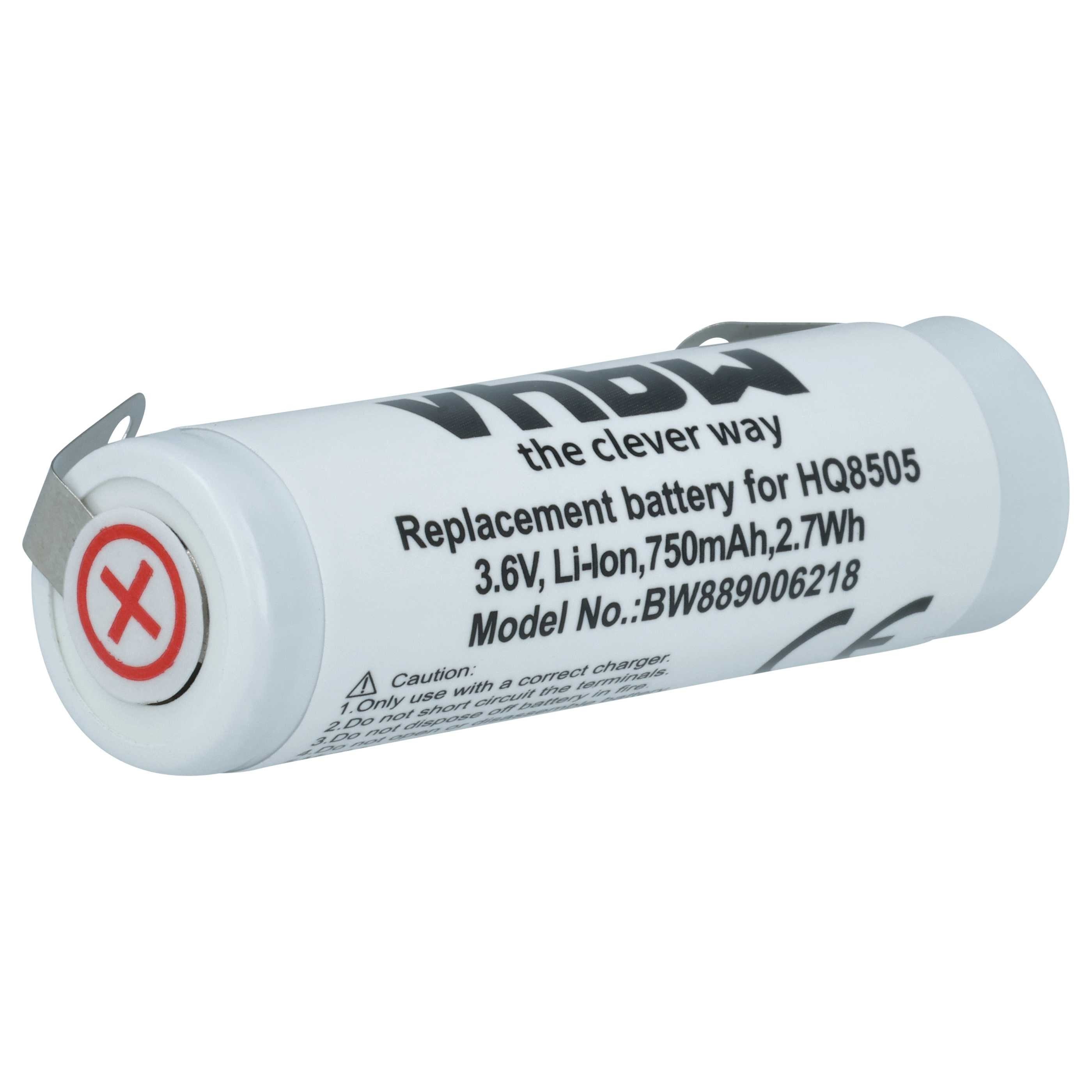Akku passend für Philips RQ1065, RQ1095/22, RQ1250, RQ1095, RQ1270, Akku
