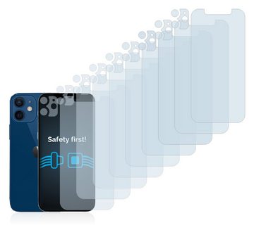 Savvies Schutzfolie für Apple iPhone 12 (Display+Kamera), Displayschutzfolie, 18 Stück, Folie klar