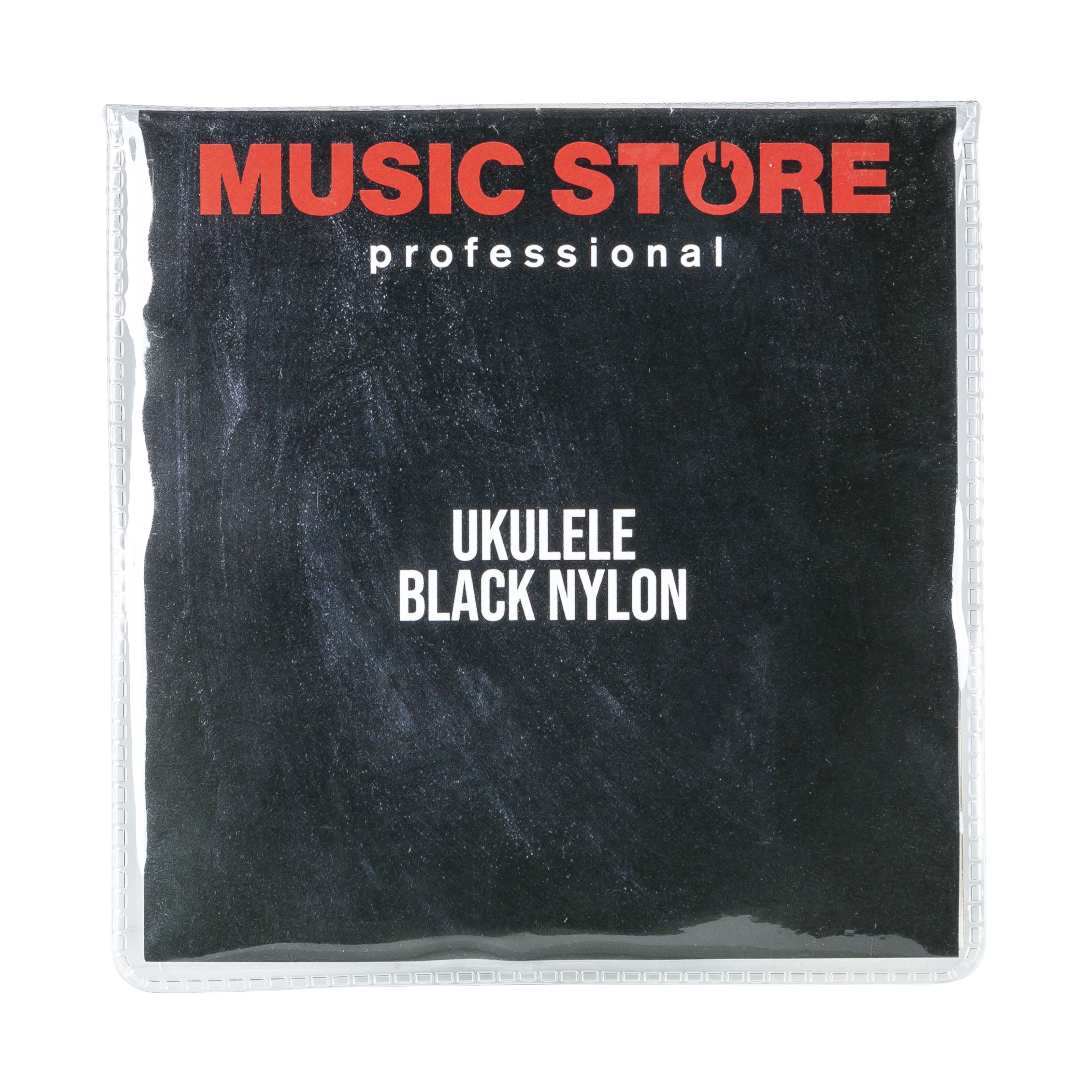 MUSIC STORE Saiten, (Ukulele Strings Black Nylon), Ukulele Strings, Black Nylon