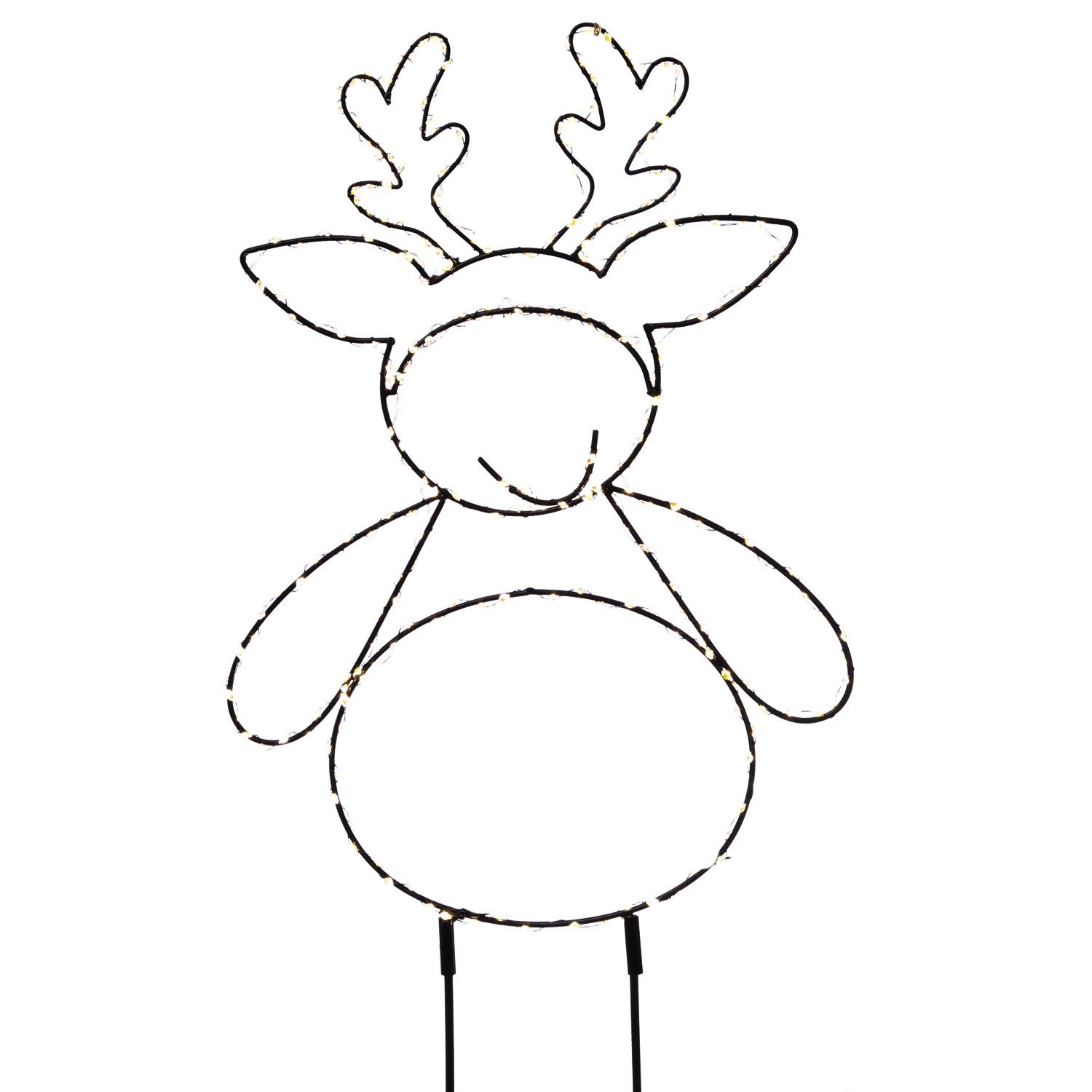 MARELIDA LED Dekofigur LED Gartenstecker Rentier 280LED 47cm Weihnachtsdeko günstig online kaufen