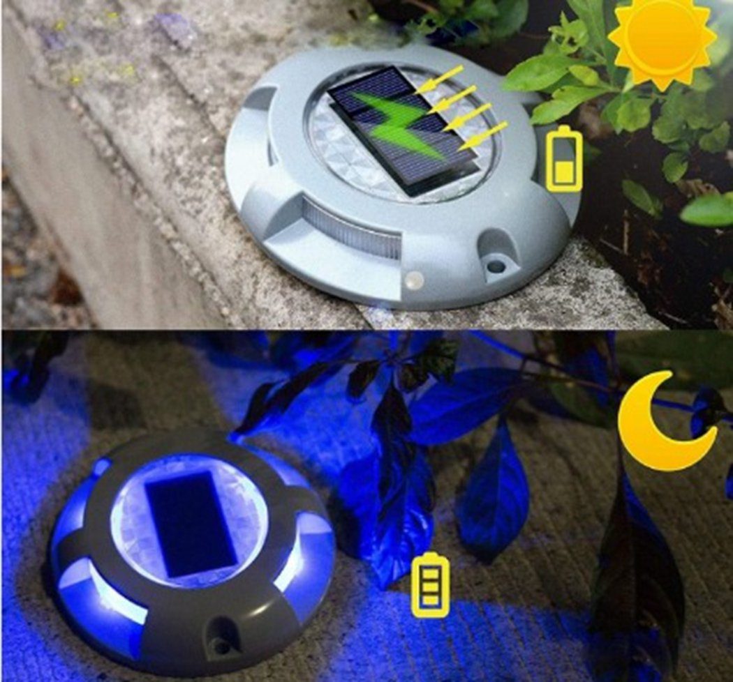 Außenbereich, TUABUR Solarleuchte für Solar-Stehleuchte 4er-Pack LED den im Solarleuchte