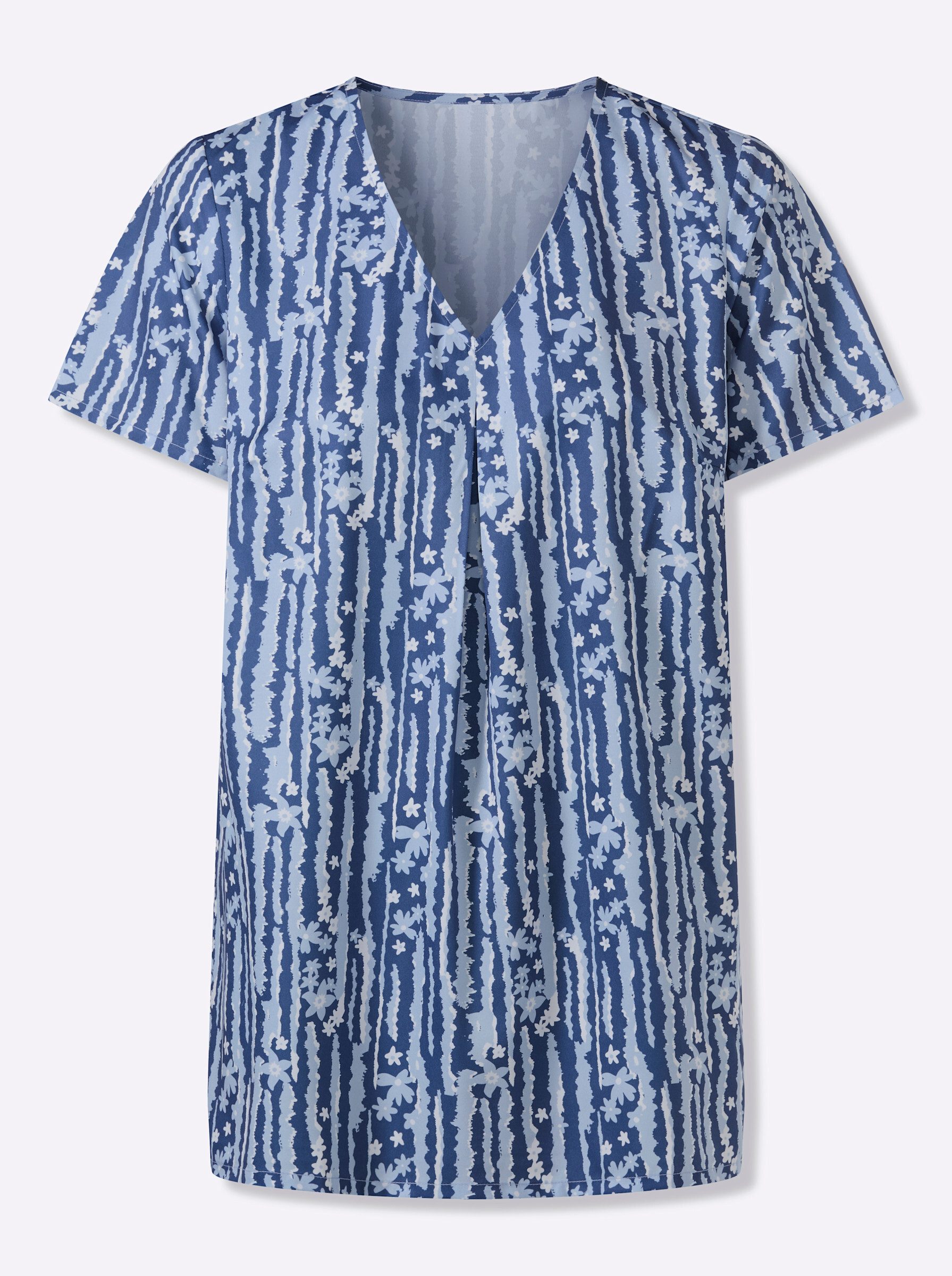 Sieh an! Klassische Bluse Kurzarm-Bluse Kurzarm