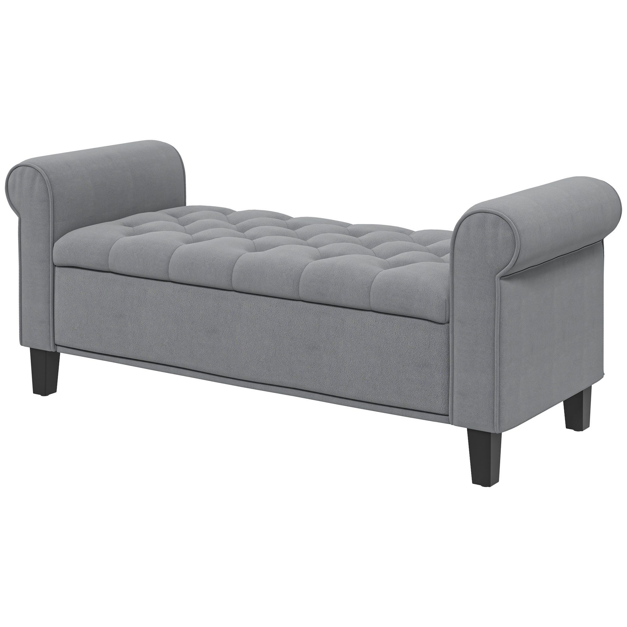 furnicato Polsterbank Sitzbank Knopfheftung Samtoptik 126x48,5x57 cm (1-St)