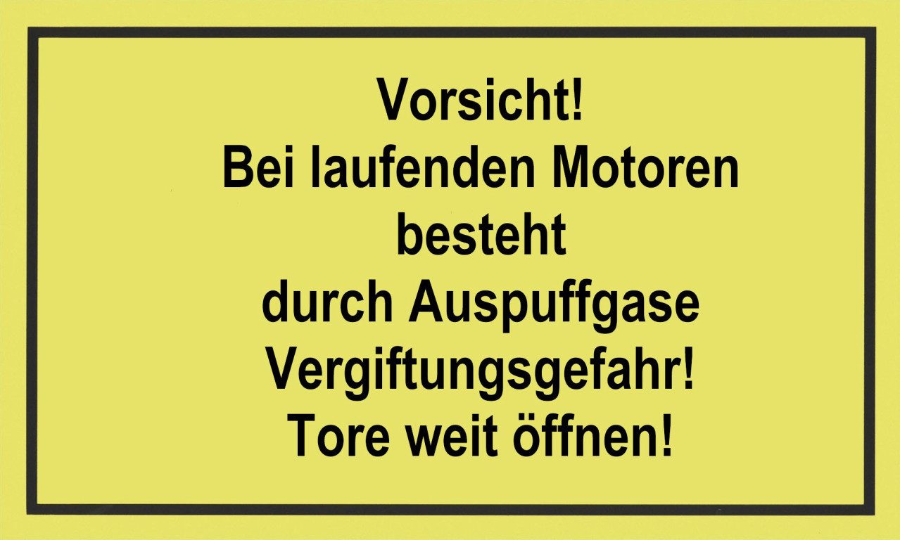 Metafranc Warnschild Metafranc Hinweisschild Vorsicht! Bei laufenden