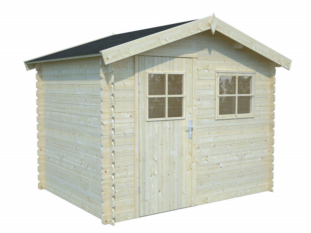 Aktion 260x200 Holzhaus, naturbelassen 9 Gartenhaus BxT: Palmako cm