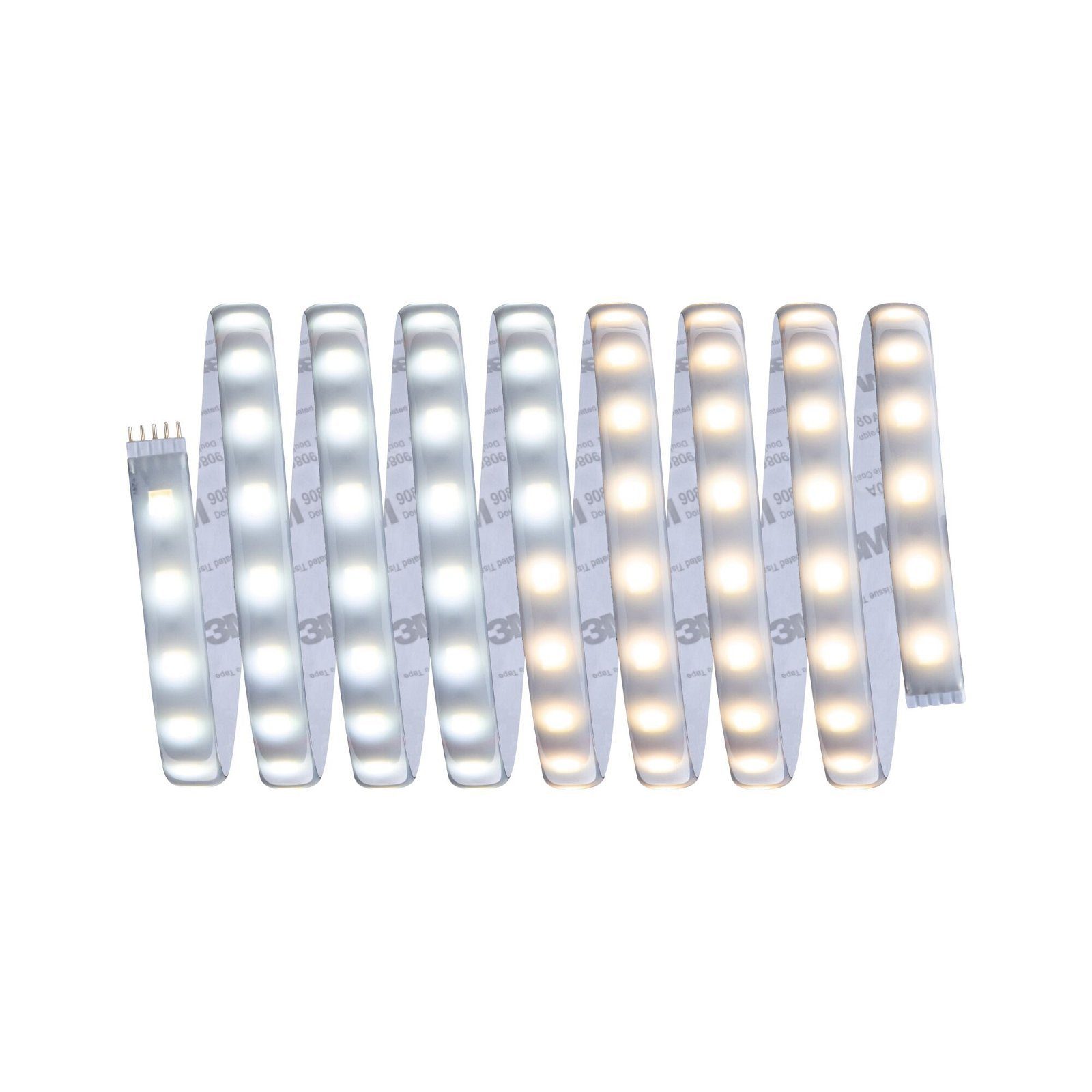 Paulmann LED-Streifen MaxLED 500 Basisset 3m 20W 230/24V 36VA Silber Kunststoff, 1-flammig, IP44 Cover 2700K-6500K TunableWhite