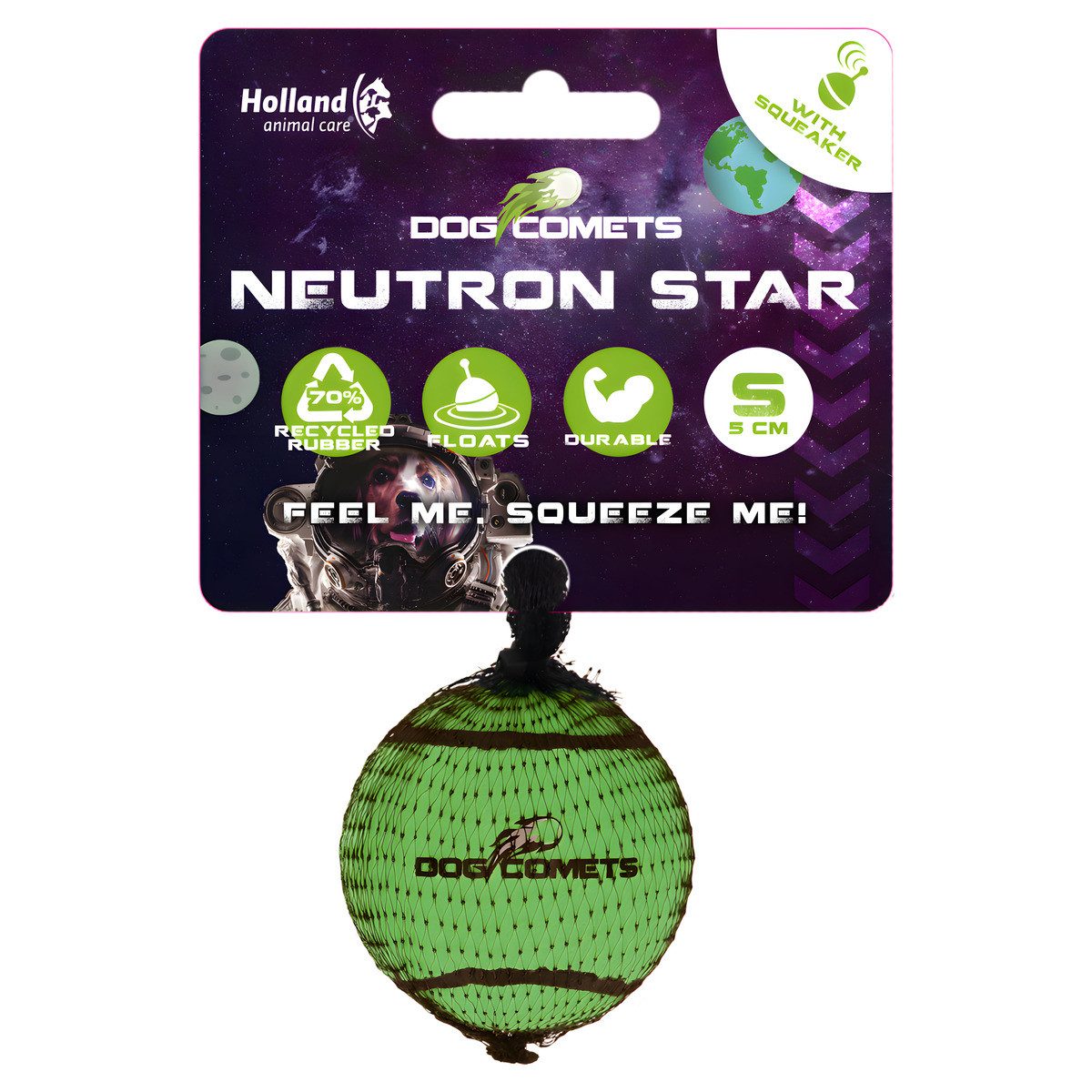 Tierball Hundespielzeug Neutron Star grün