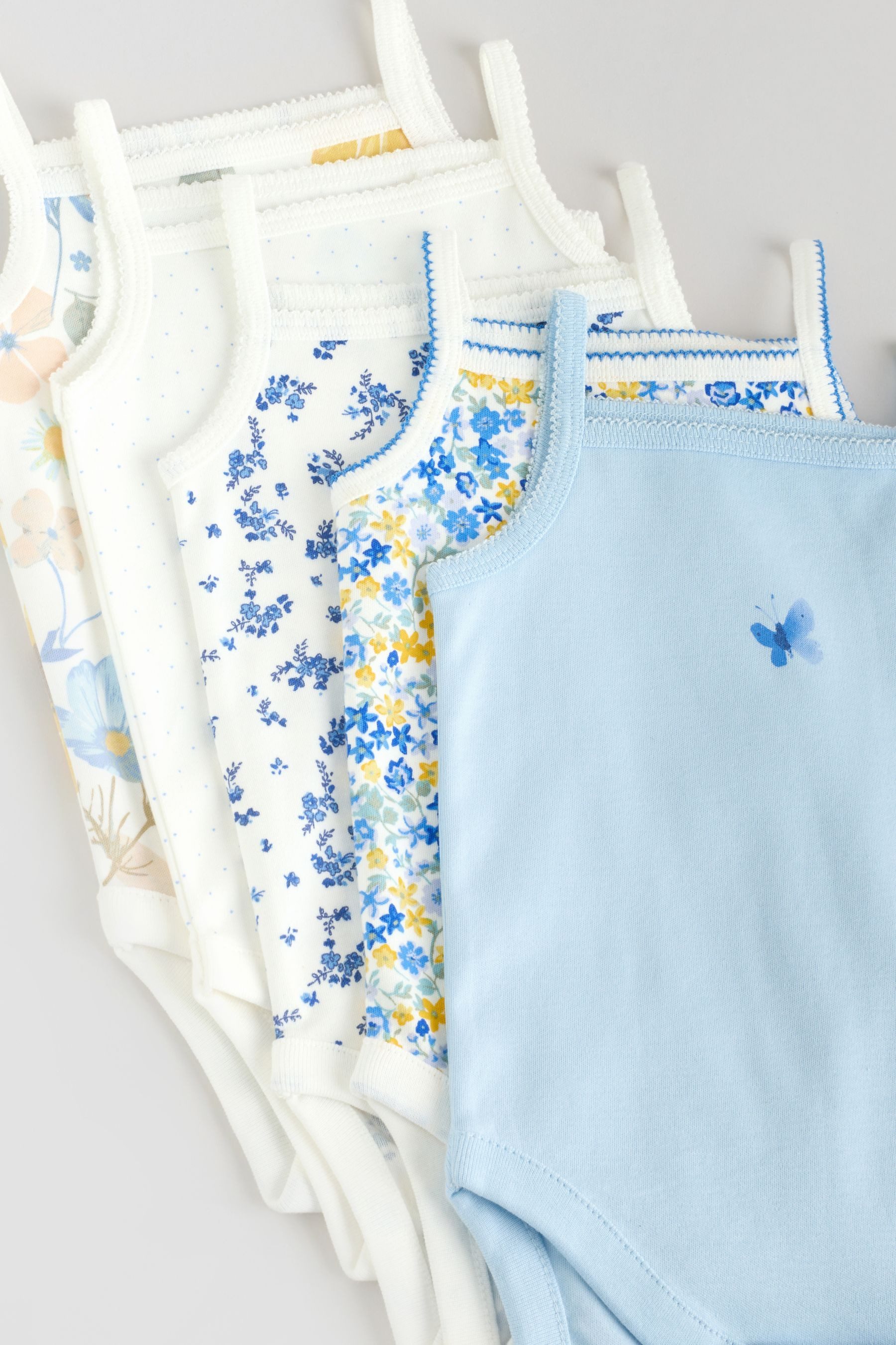 Next Body Babybodys mit Trägern 100 % Baumwolle, 5 Stk. (5-tlg)