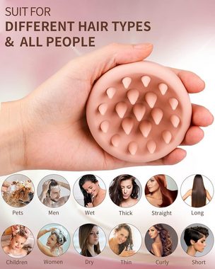Fivejoy Massagebürste Kopfmassage Shampoo Bürste, Nass & Trocken, 1-tlg., Massagegerät, Kopfhaut Massagebürste Silikon