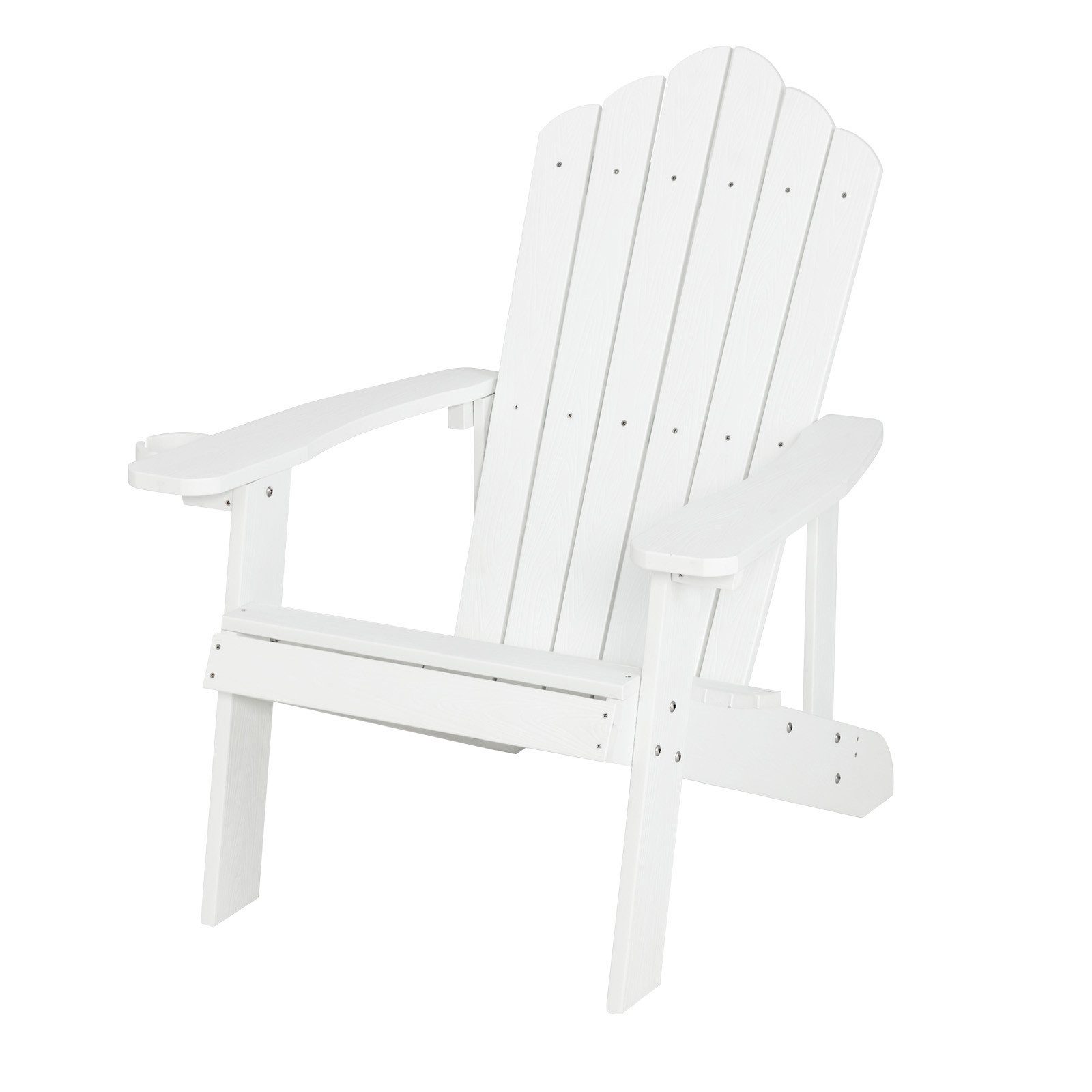 COSTWAY Gartenstuhl Adirondack Stuhl, mit Getränkehalter, günstig online kaufen