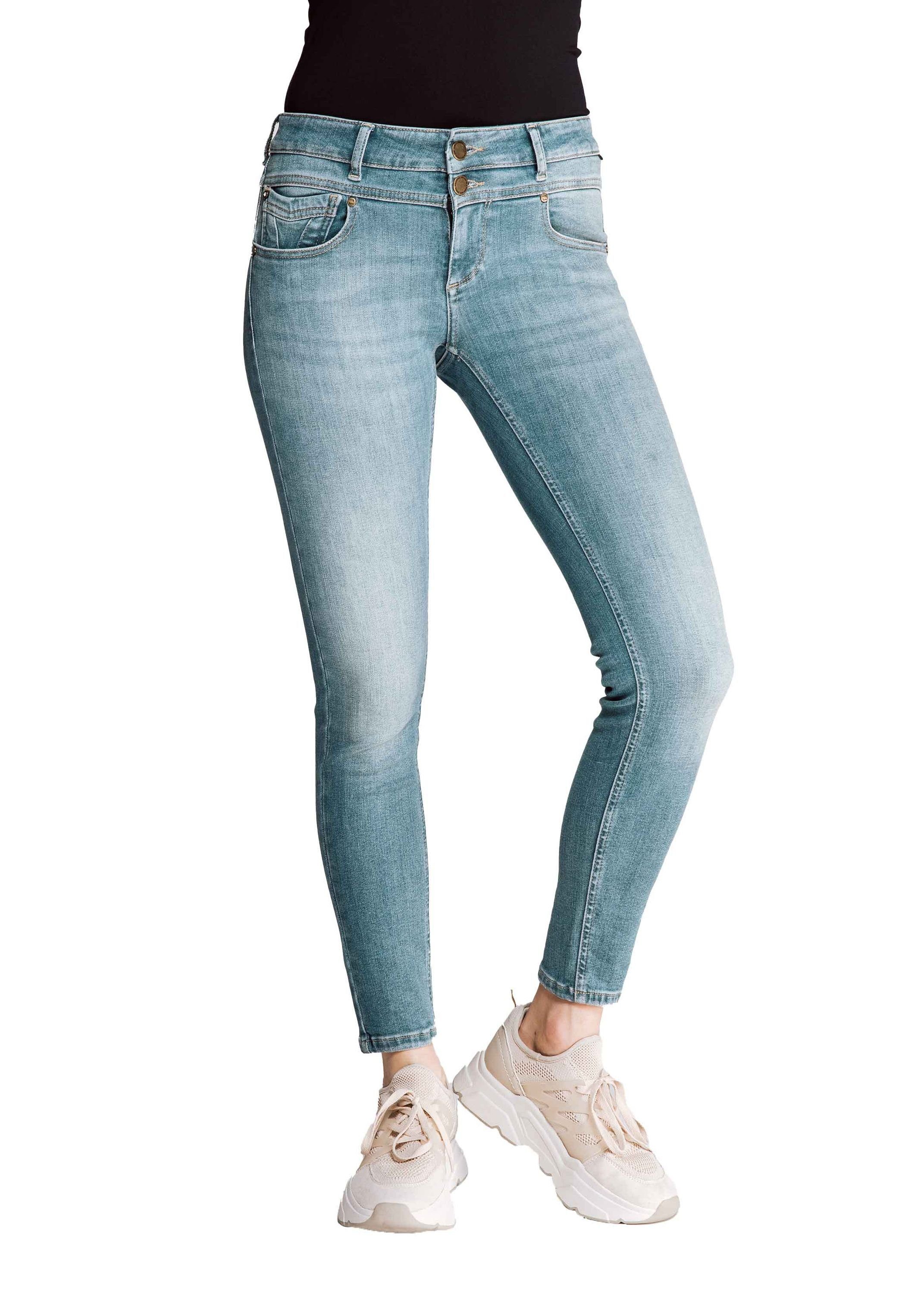 Blue Skinny Tragekomfort Jeans Zhrill angenehmer KELA Skinny-fit-Jeans