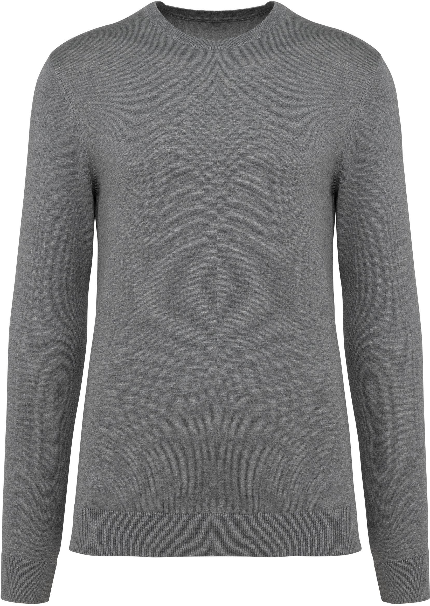 Sweatshirt Supima®-Herrenpullover mit Rundhalsausschnitt