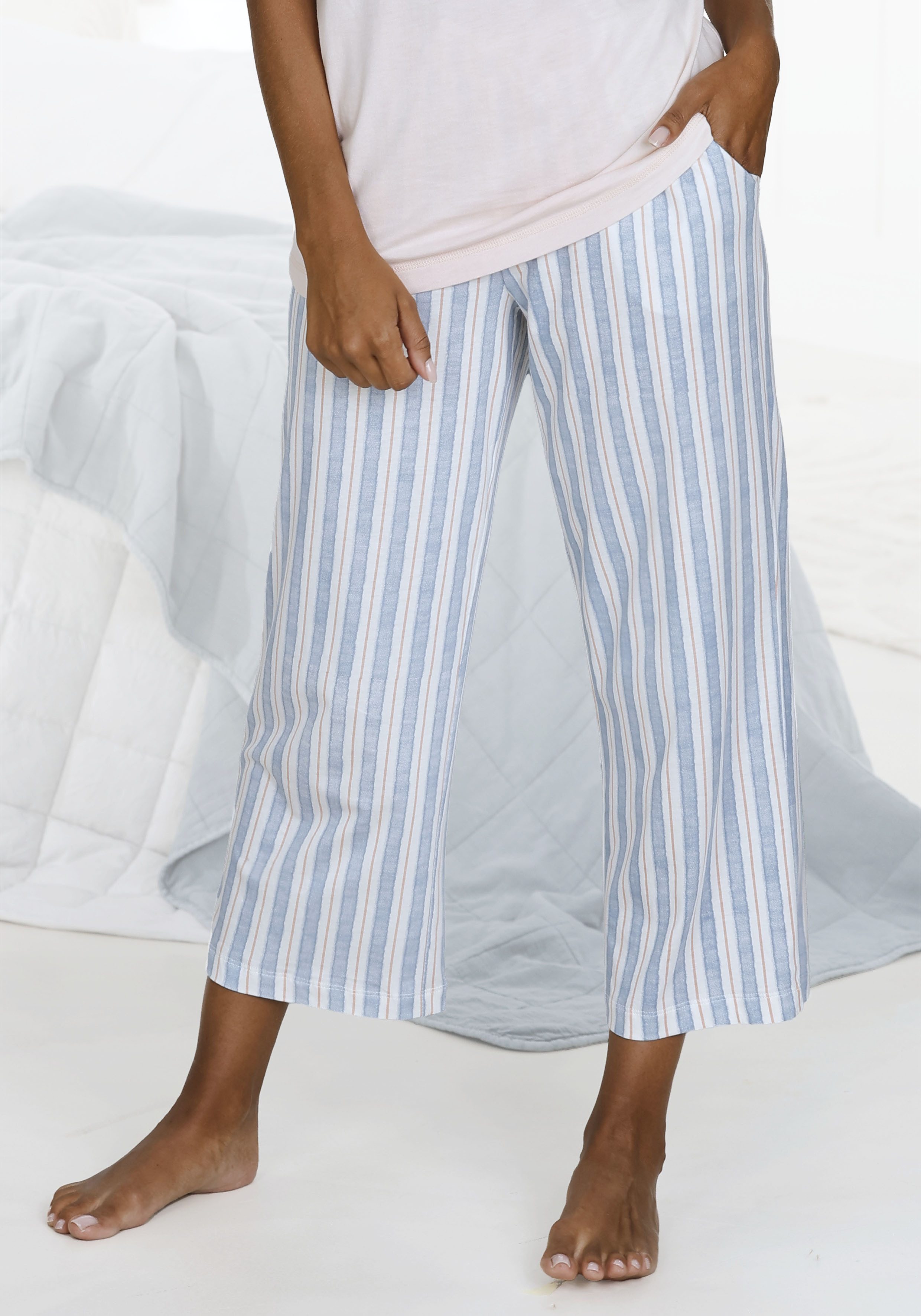 Vivance Dreams Pyjamahose mit schönem Allover-Druck günstig online kaufen